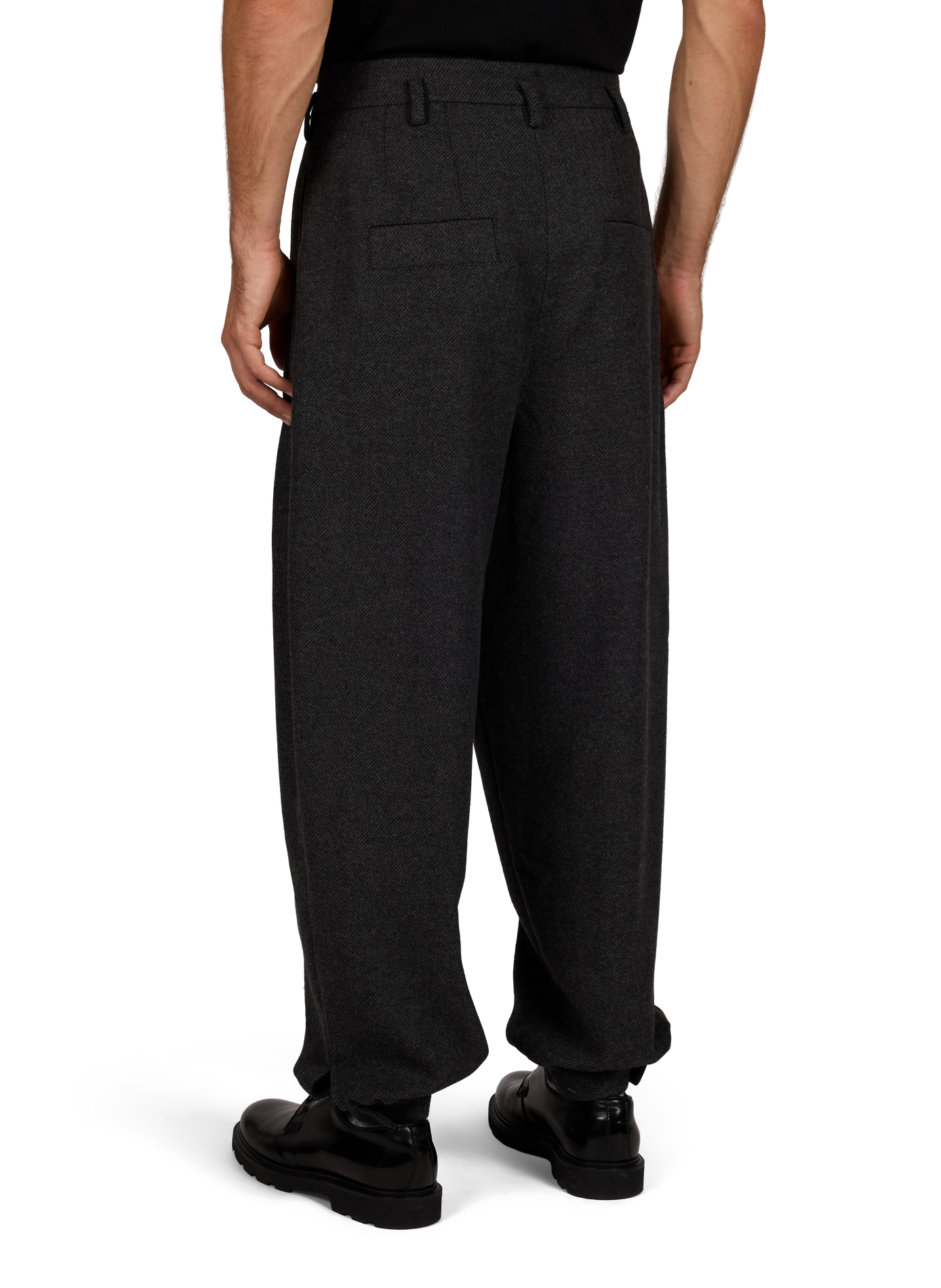 Wide-leg trousers with a wool-effect finish ENTIRE STUDIOS Grey