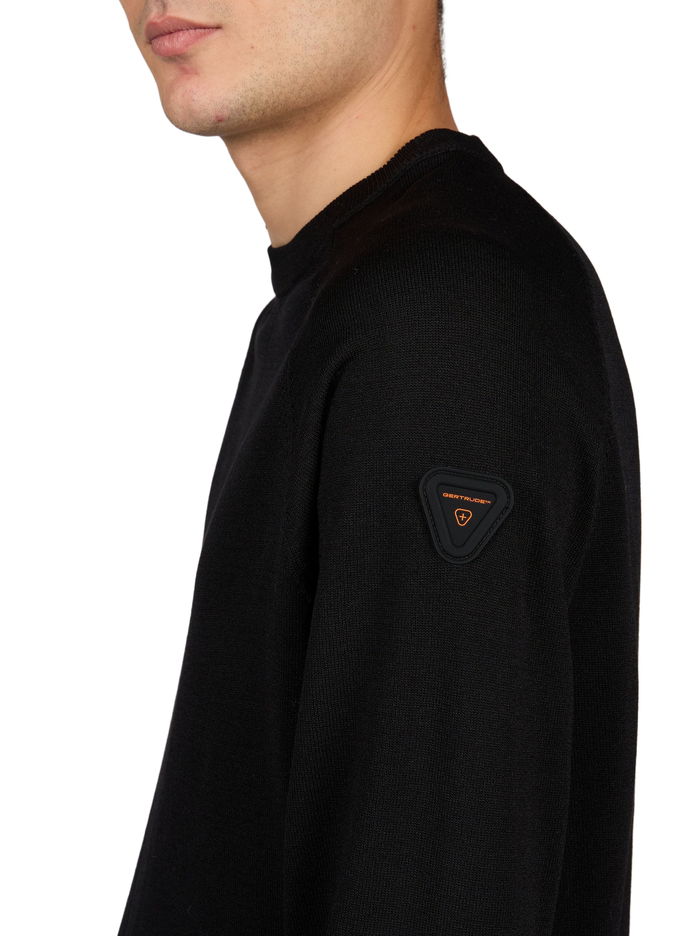 Gerade geschnittenes Sweatshirt mit Logo GERTRUDE Schwarz