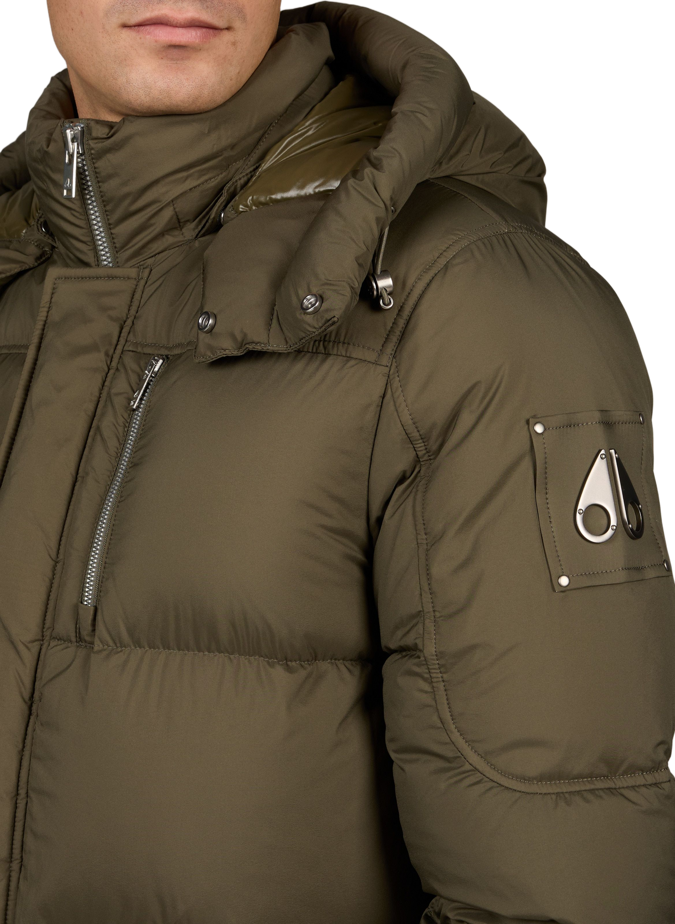 Everest hooded puffer jacket MOOSE KNUCKLES Khaki