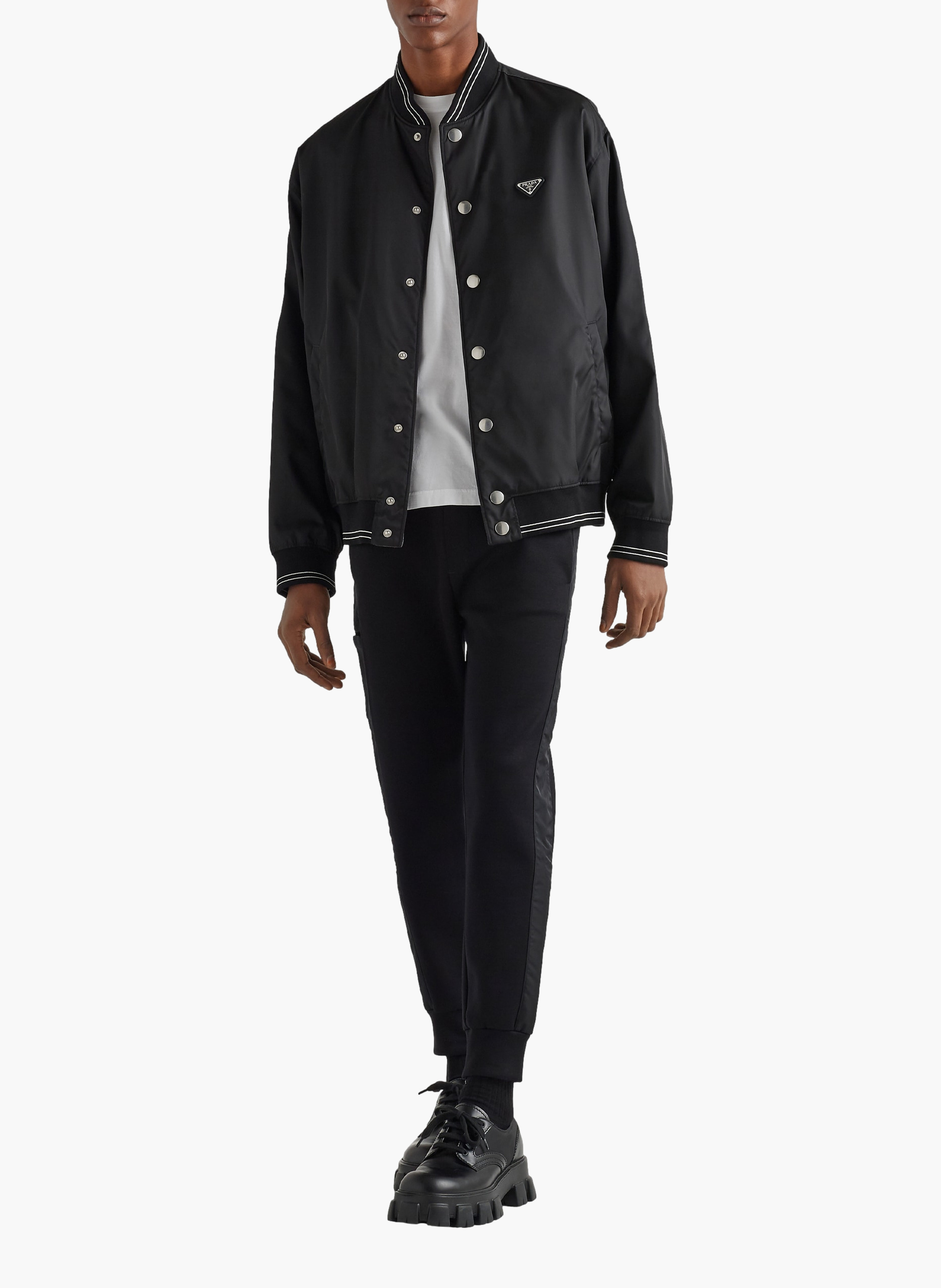 Pantalon de survêtement en re-nylon PRADA Noir
