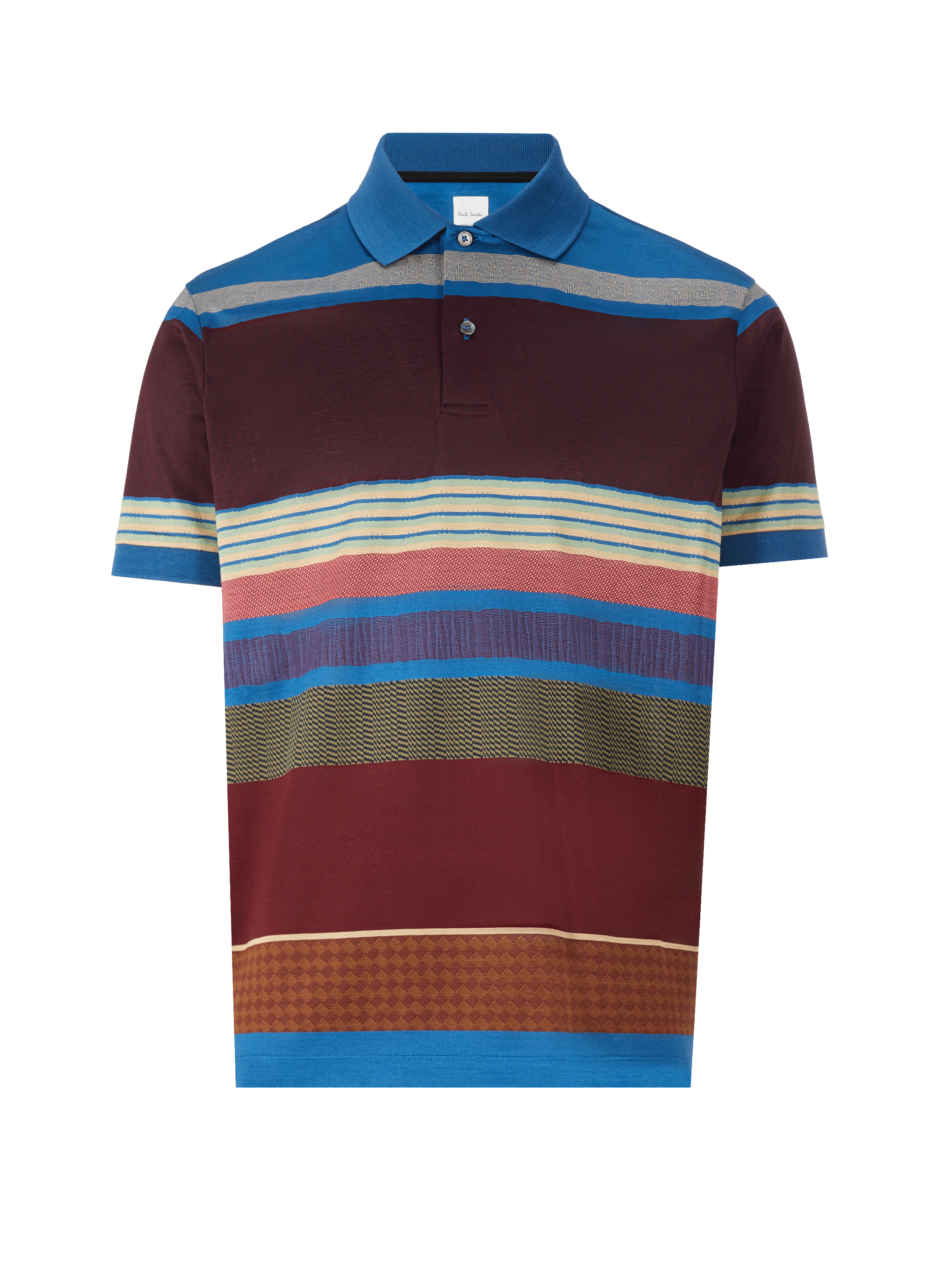 Polo à motif en coton