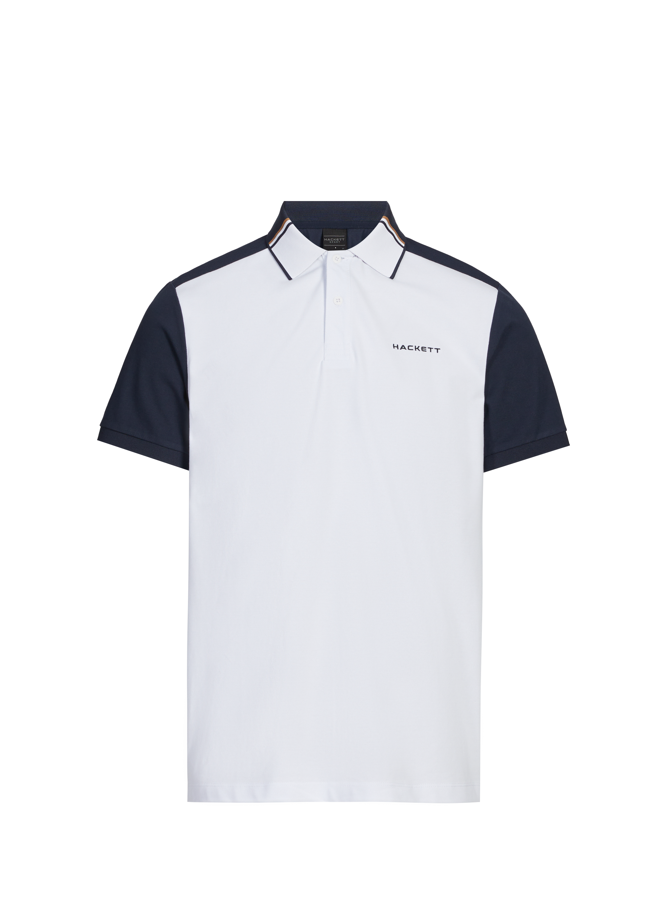 Polo en coton mélangé HACKETT Blanc