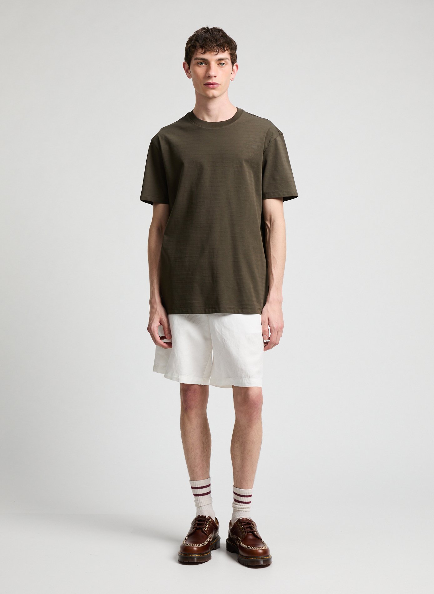 T-shirt avec rayures  ARMANI EXCHANGE Marron