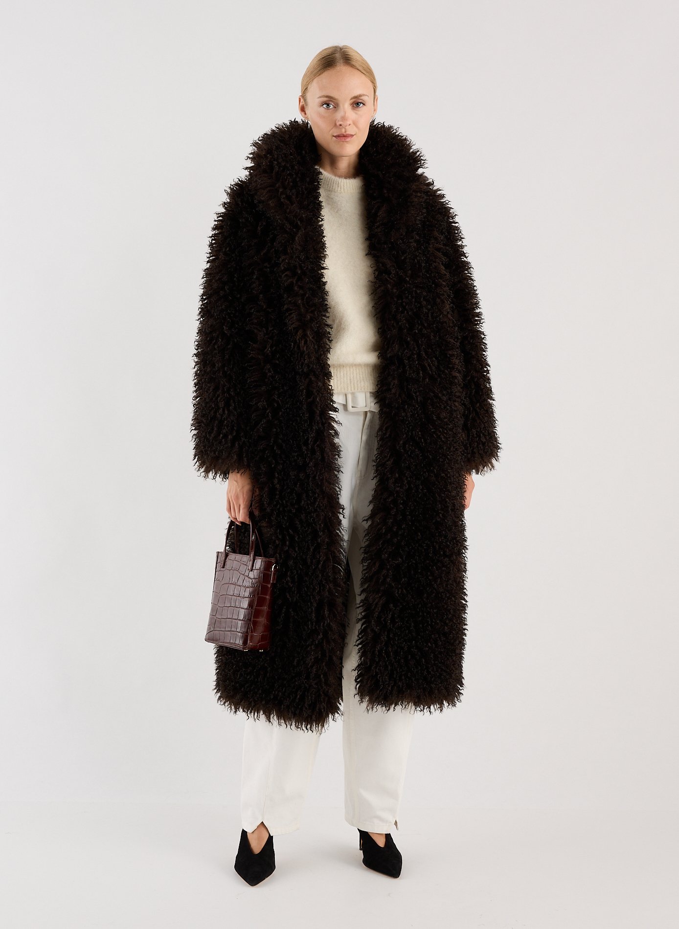 Cleo leather handbag SAISON 1865 Brown