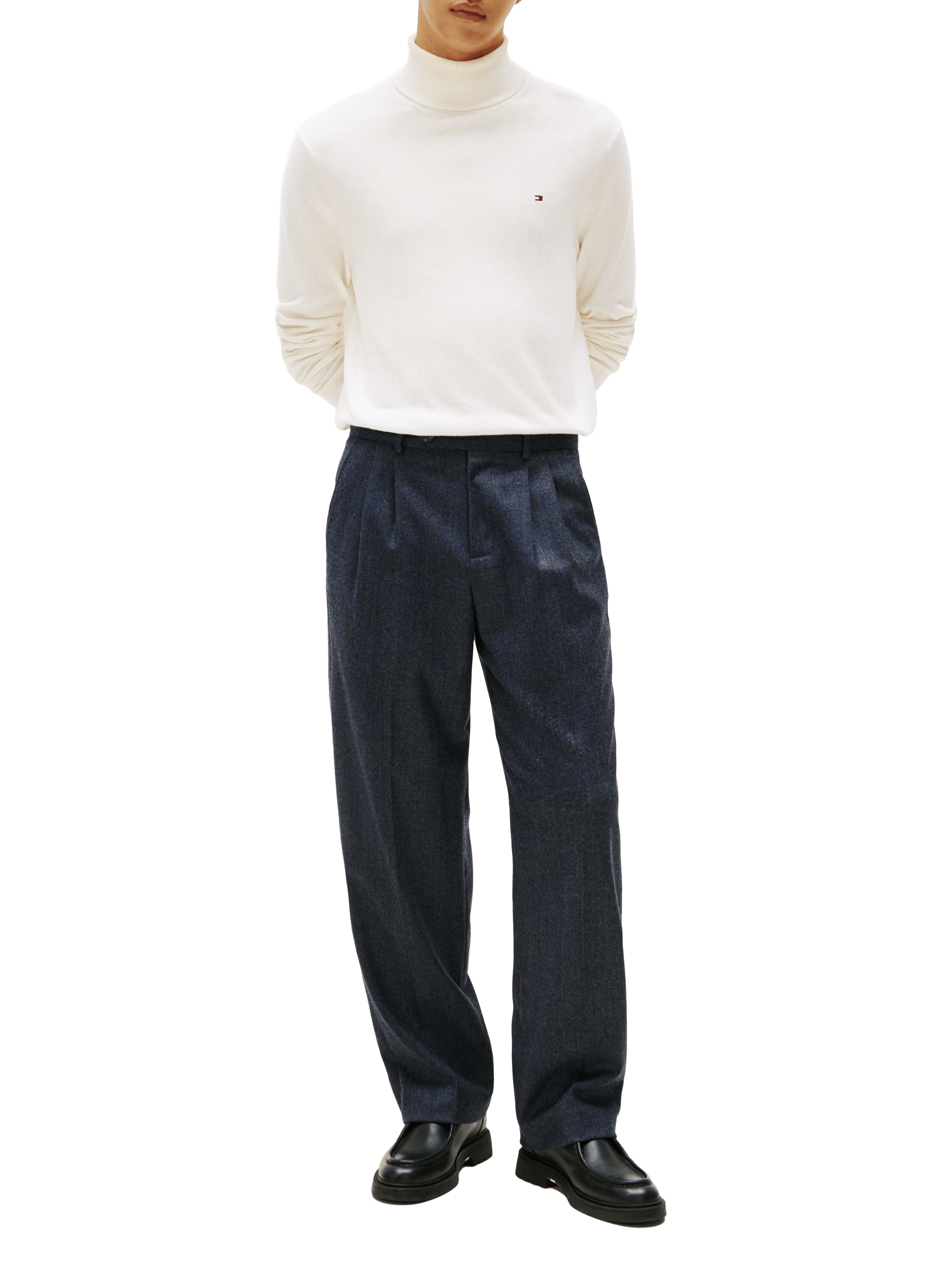 Pull col roulé TOMMY HILFIGER Beige