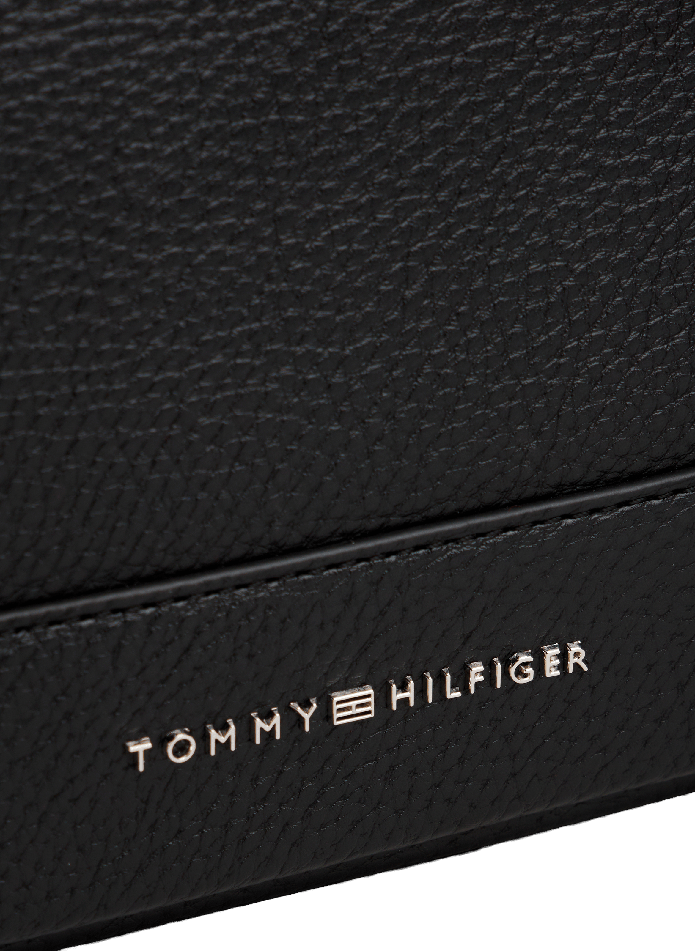 Sac reporter bandoulière effet grain  TOMMY HILFIGER Noir