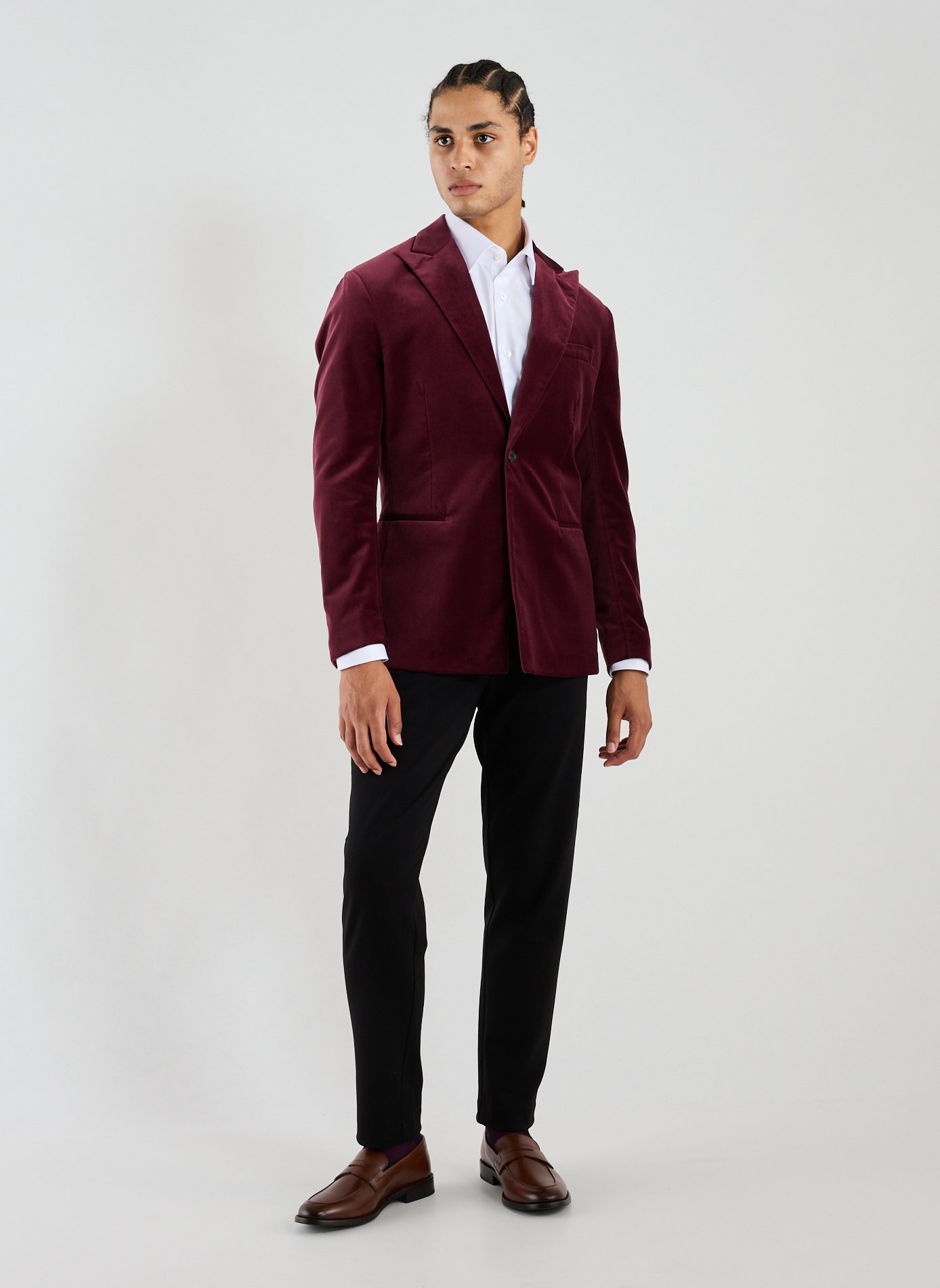 Velvet blazer SELECTED Red
