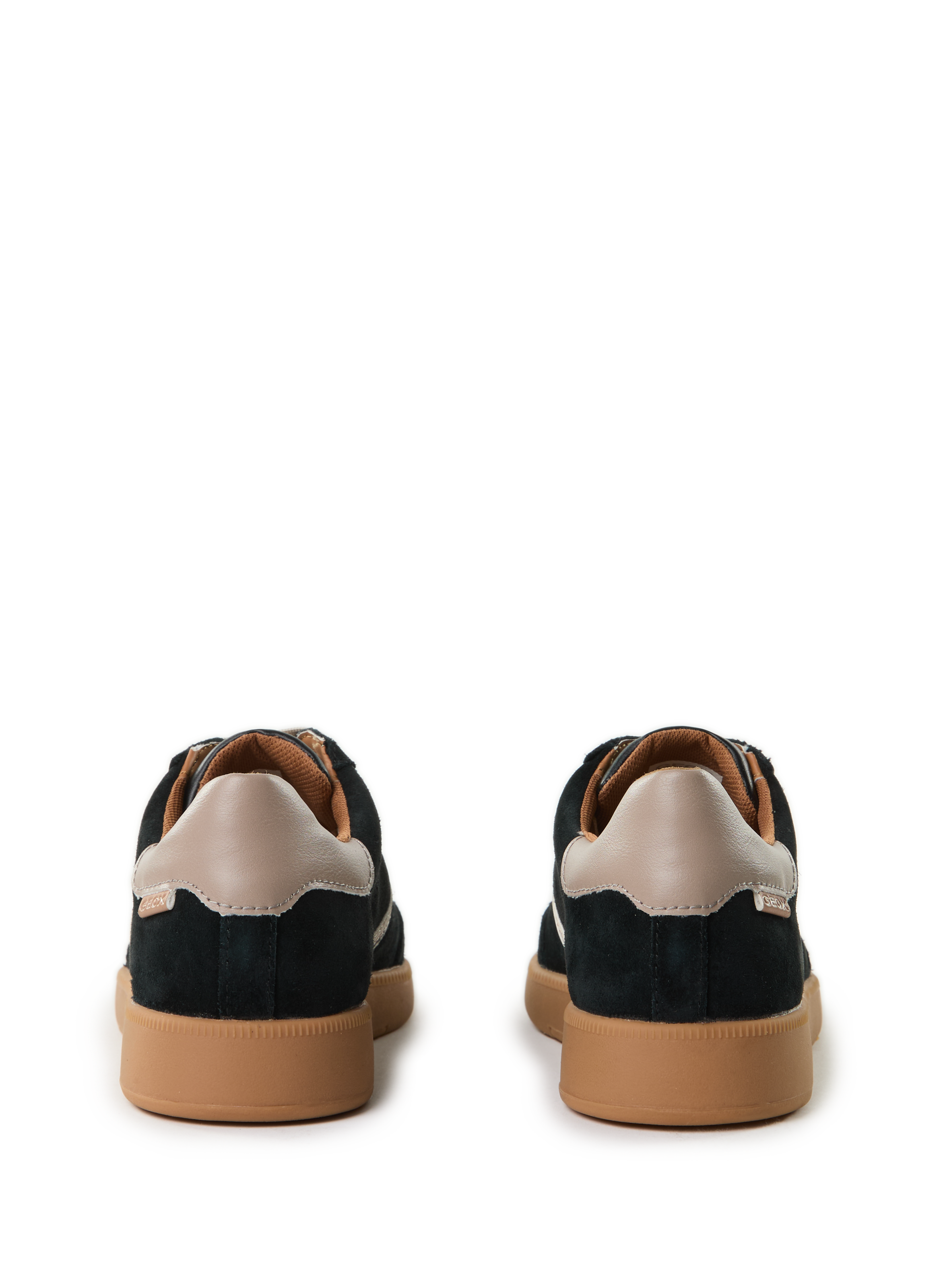 Baskets Melada en cuir mélangé  GEOX Noir