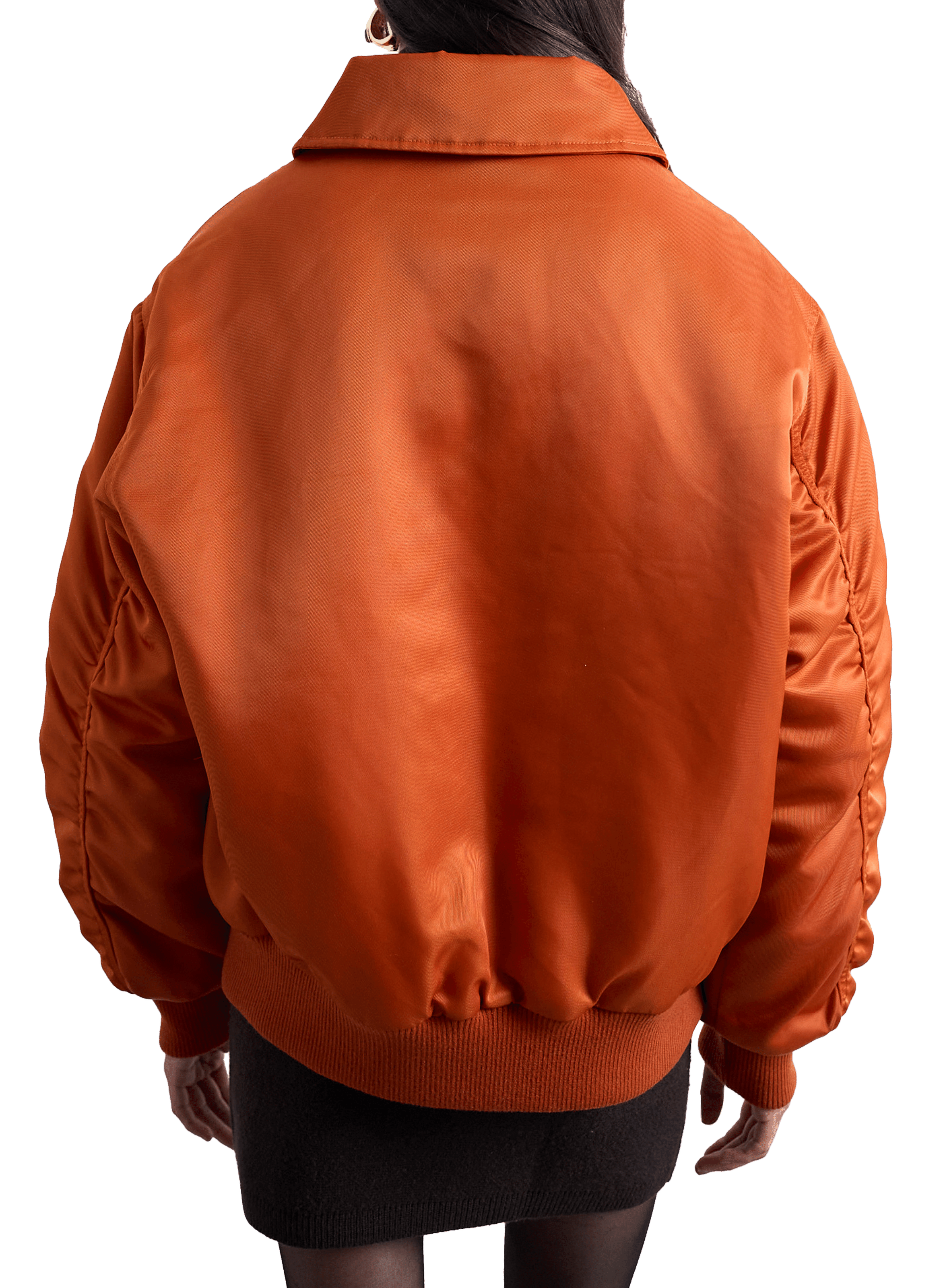 Veste courte matelassée TOPSHOP Orange