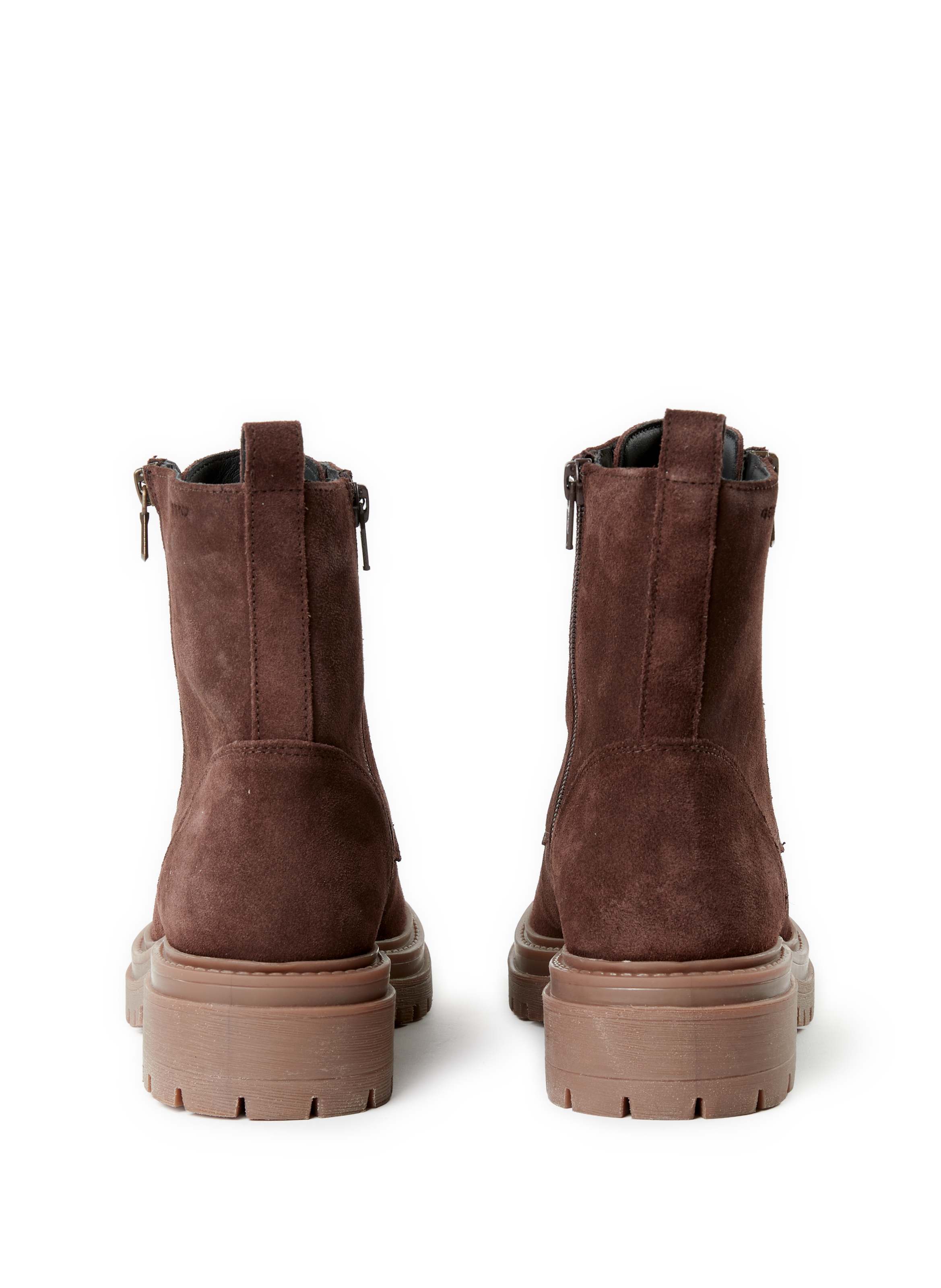 Norize leather ankle boots in goat leather GEOX Brown
