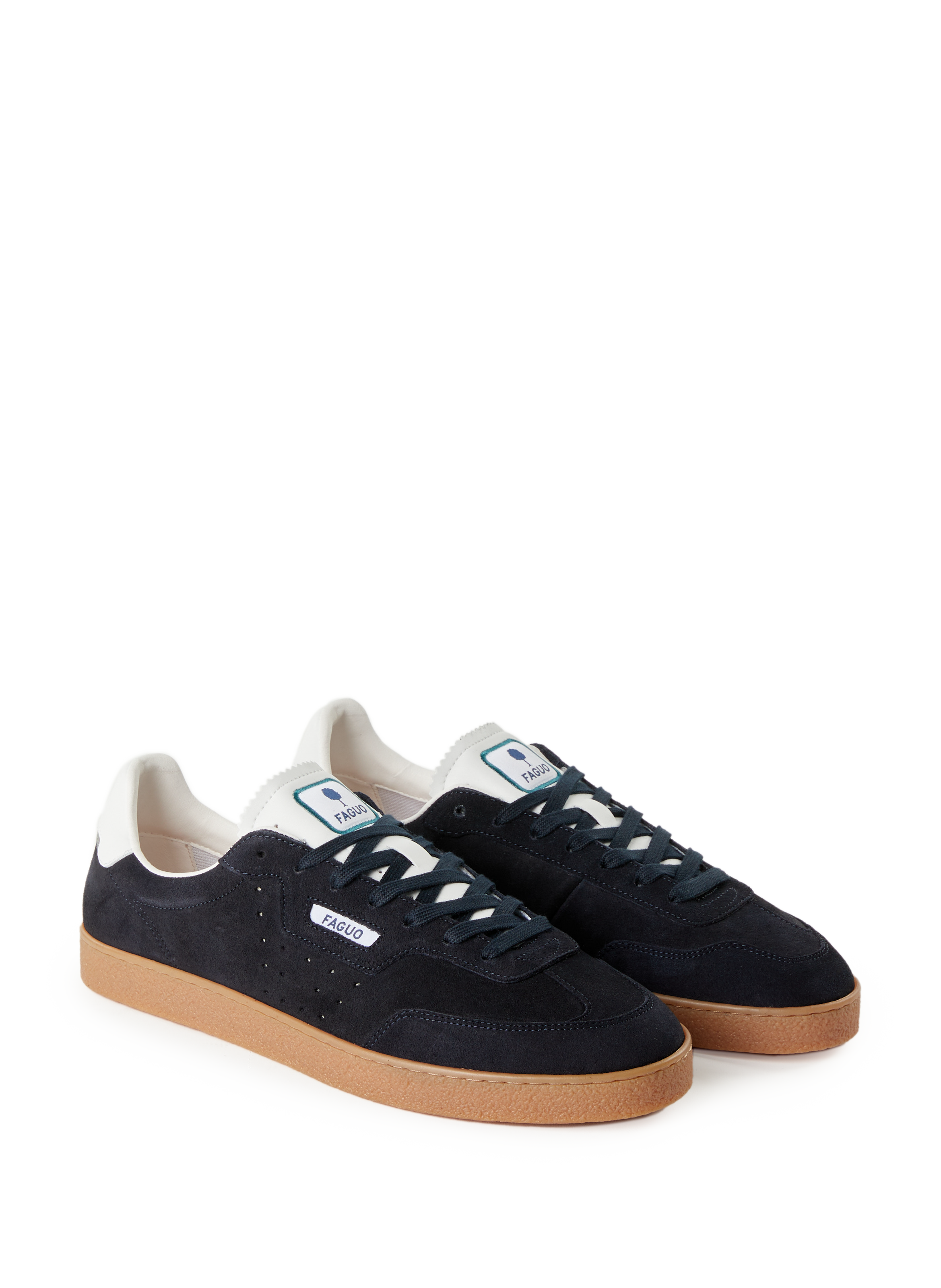 Baskets bi-matière FAGUO Bleu