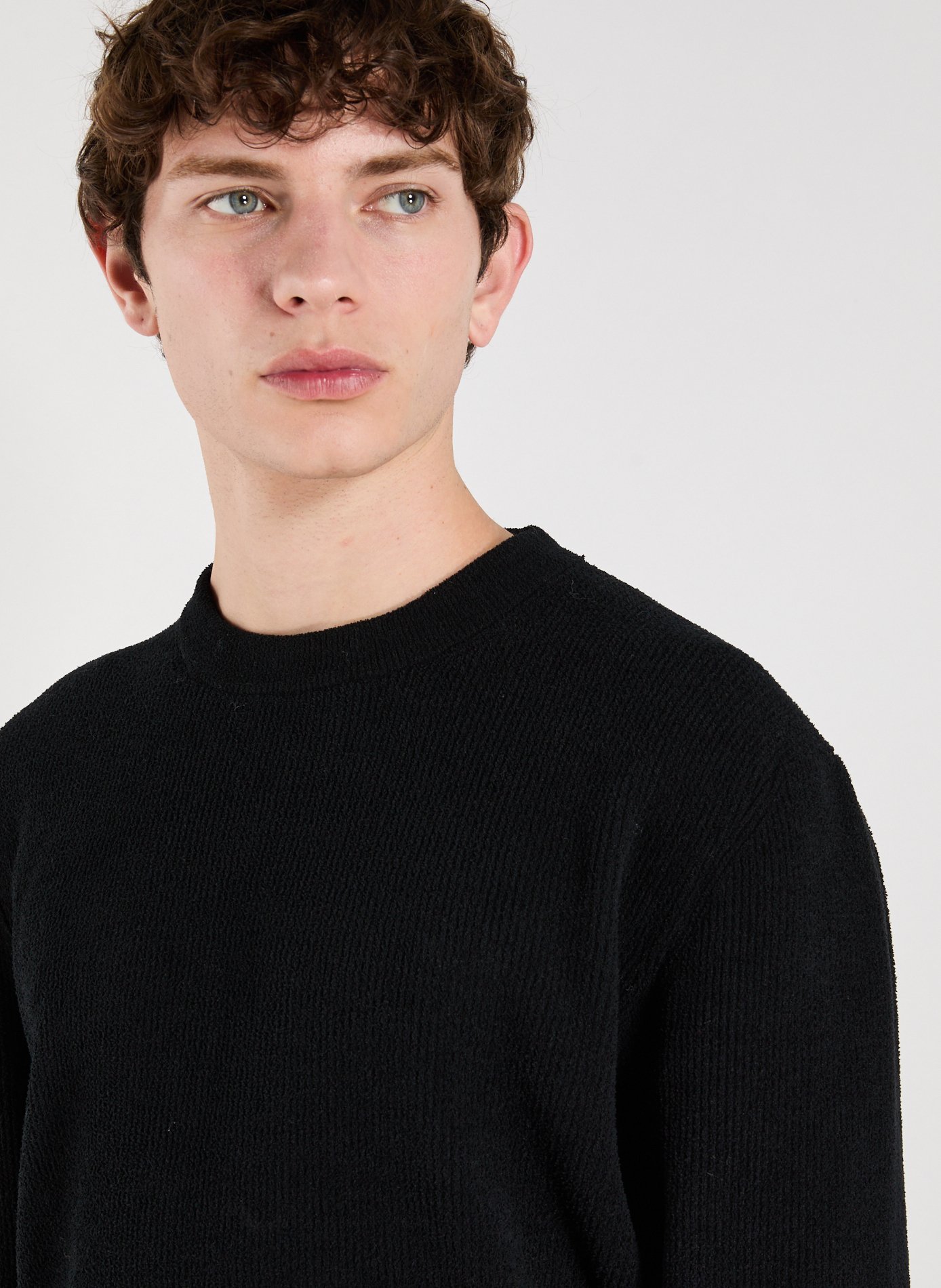 Ribbed straight sweater Danny NN.07 Black