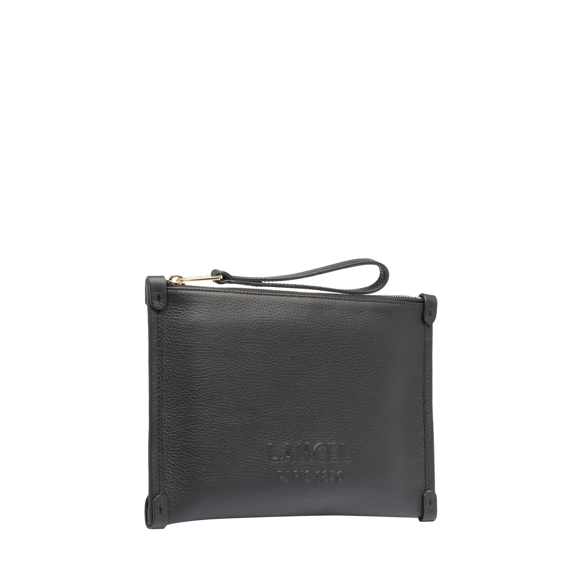 Pochette zippée s jour de lancel en cuir LANCEL Noir