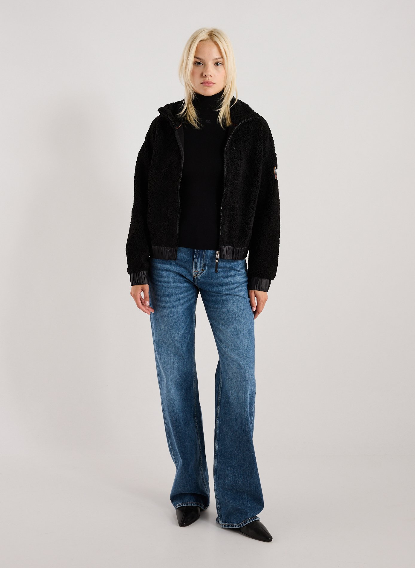 Sori polar fleece zip-up sweatshirt PARAJUMPERS Black