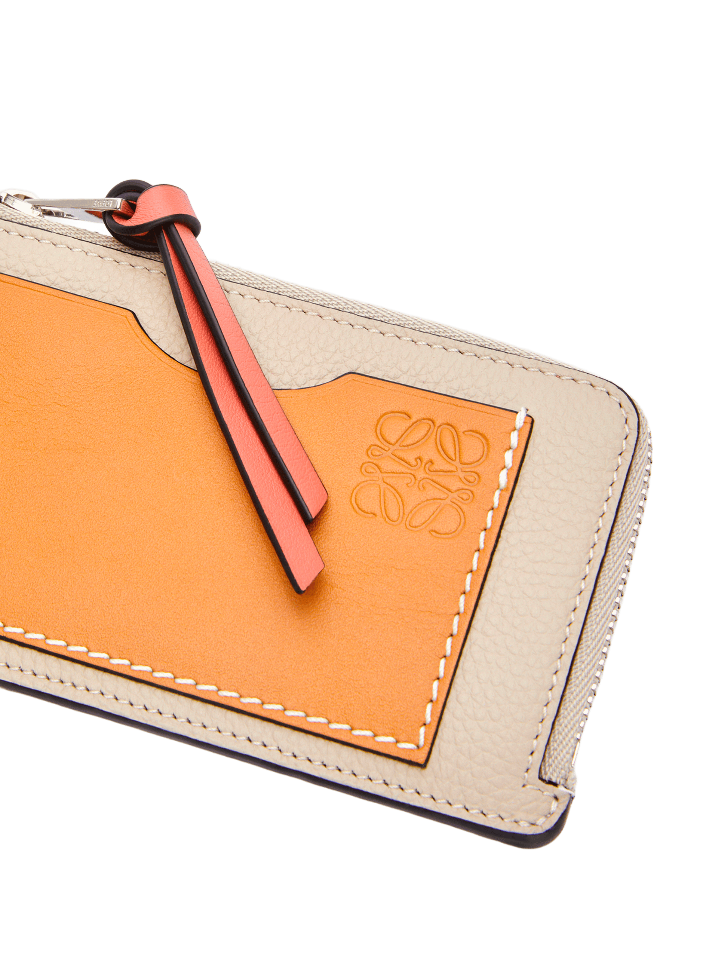 Soft grained calfskin leather coin purse LOEWE Beige