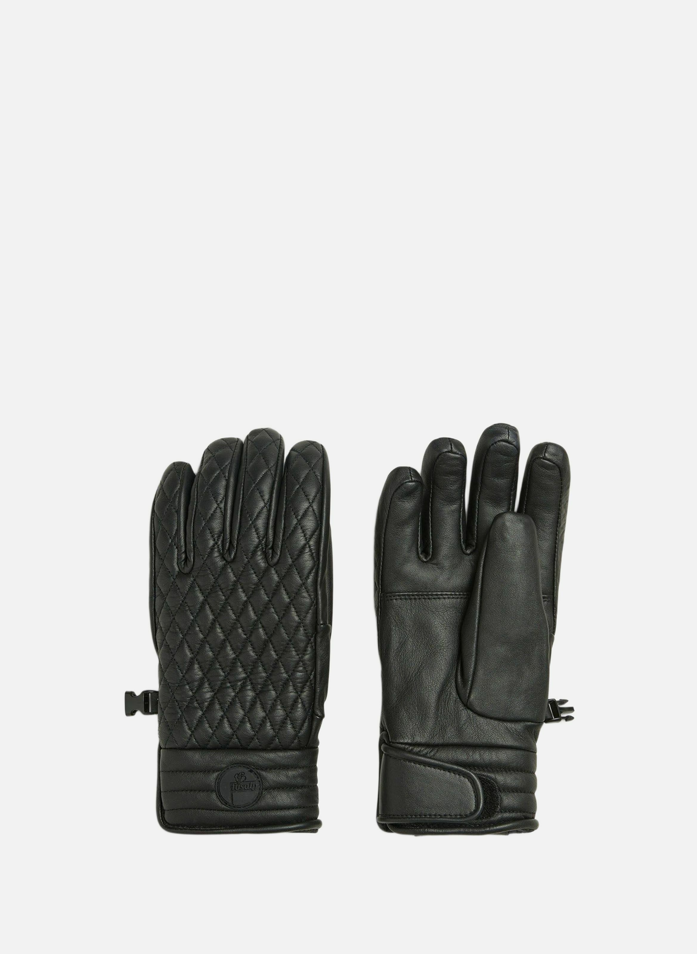 Gants de ski athena glove cuir de chevre FUSALP Noir