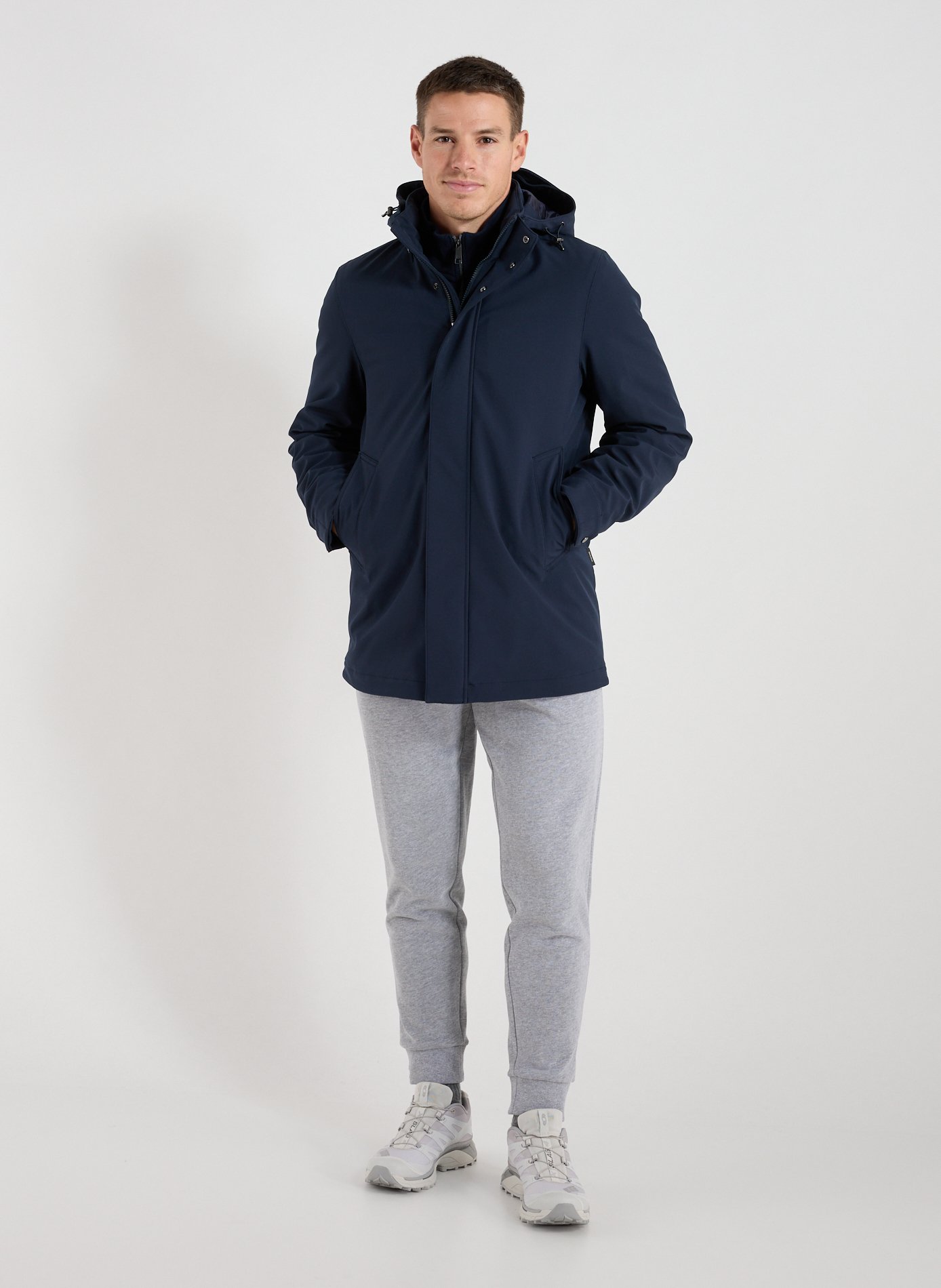 Mid-length jacket WOOLRICH Blue