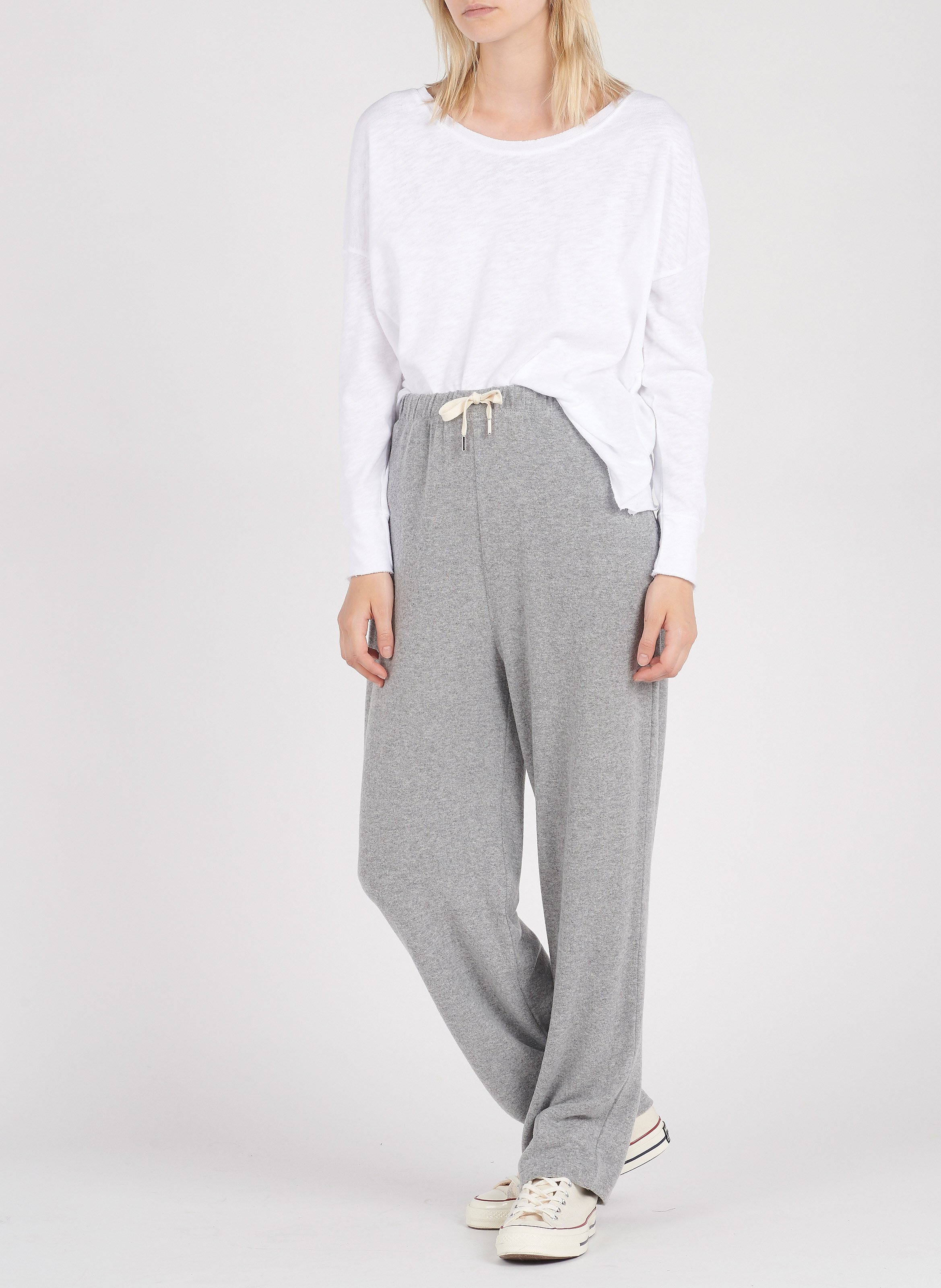 Tee-shirt col bateau en coton sonoma AMERICAN VINTAGE Blanc