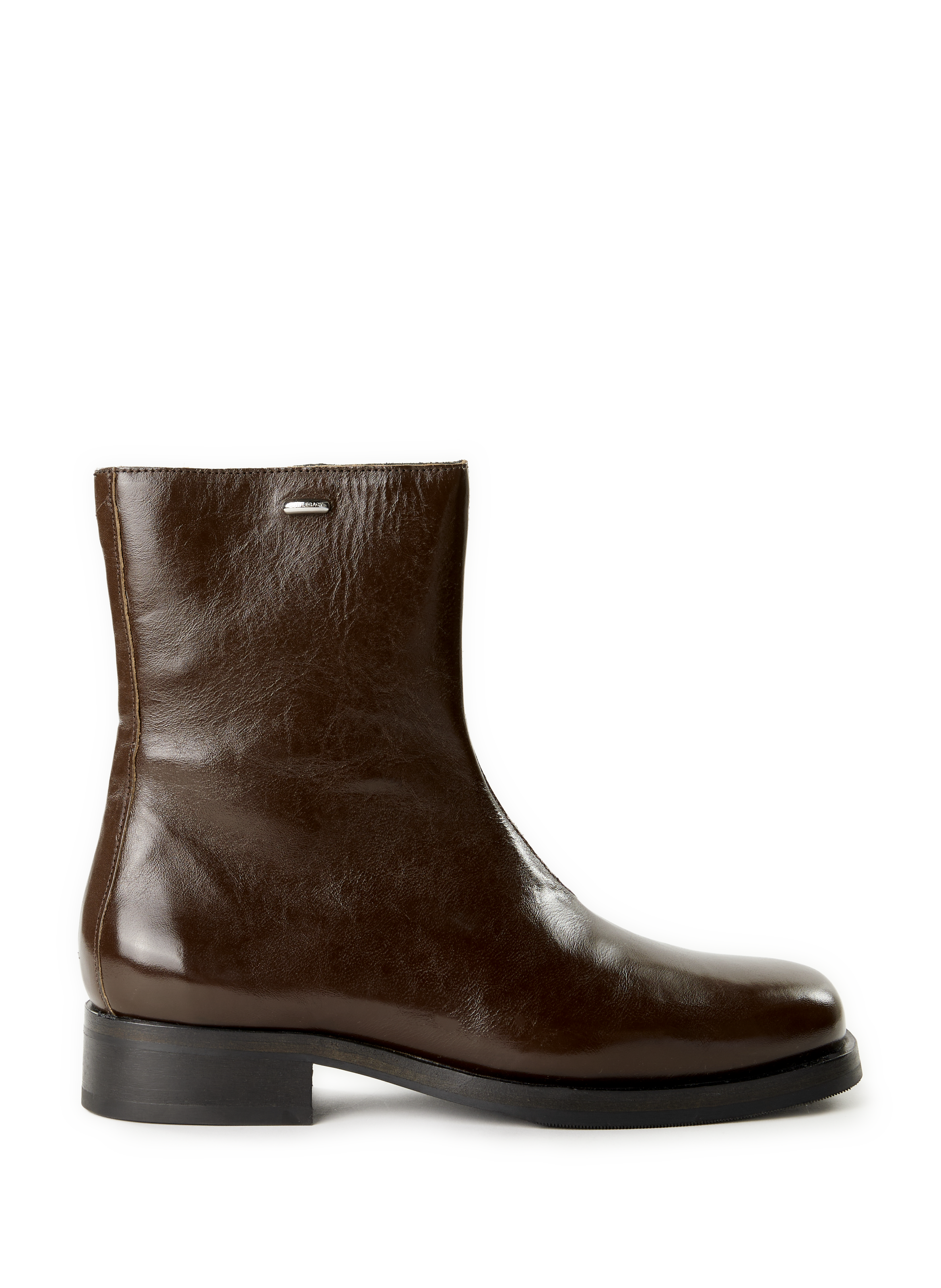 OUR LEGACY Zippered leather boots Green