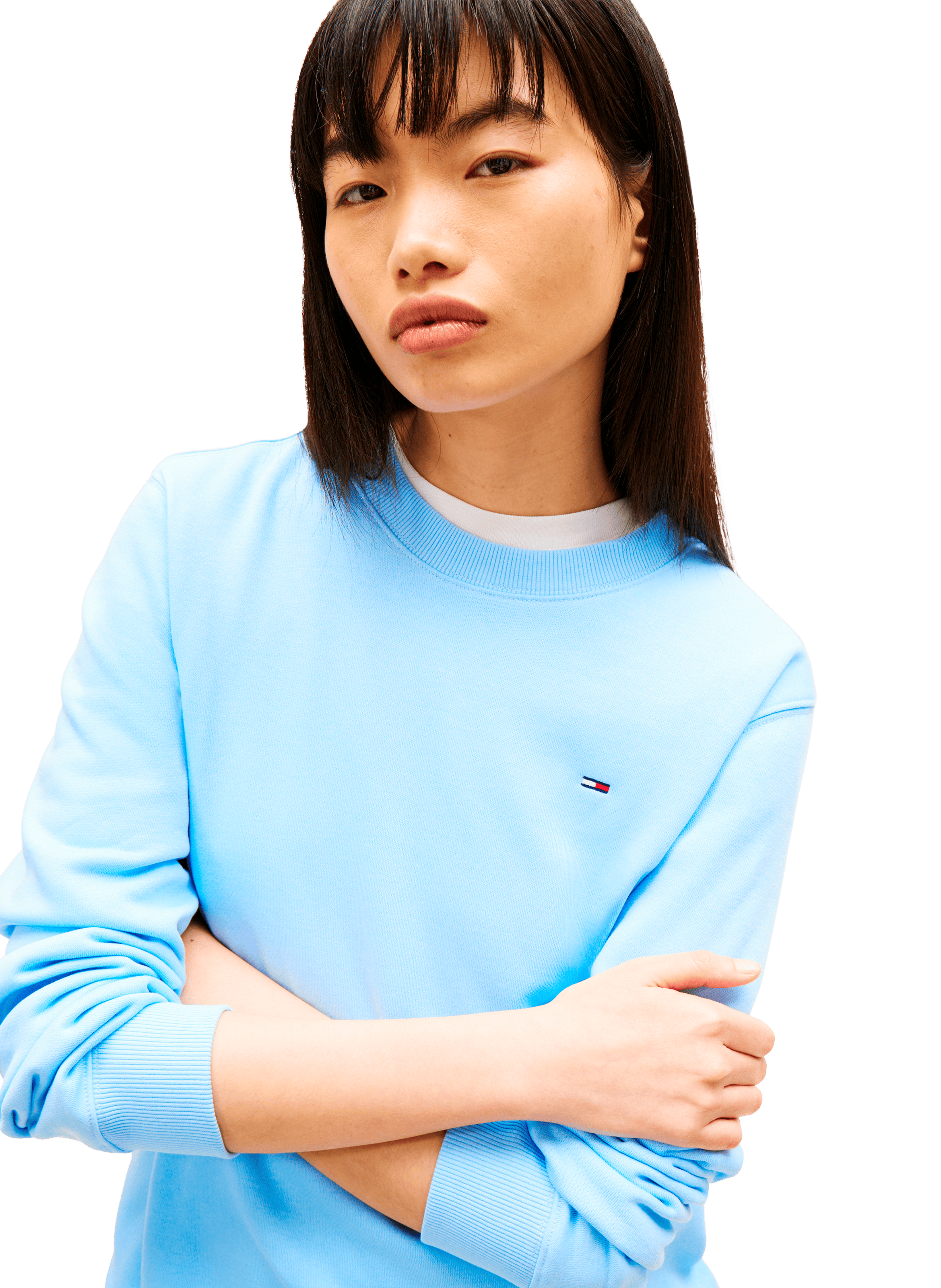 Sweatshirt en coton TOMMY HILFIGER Bleu