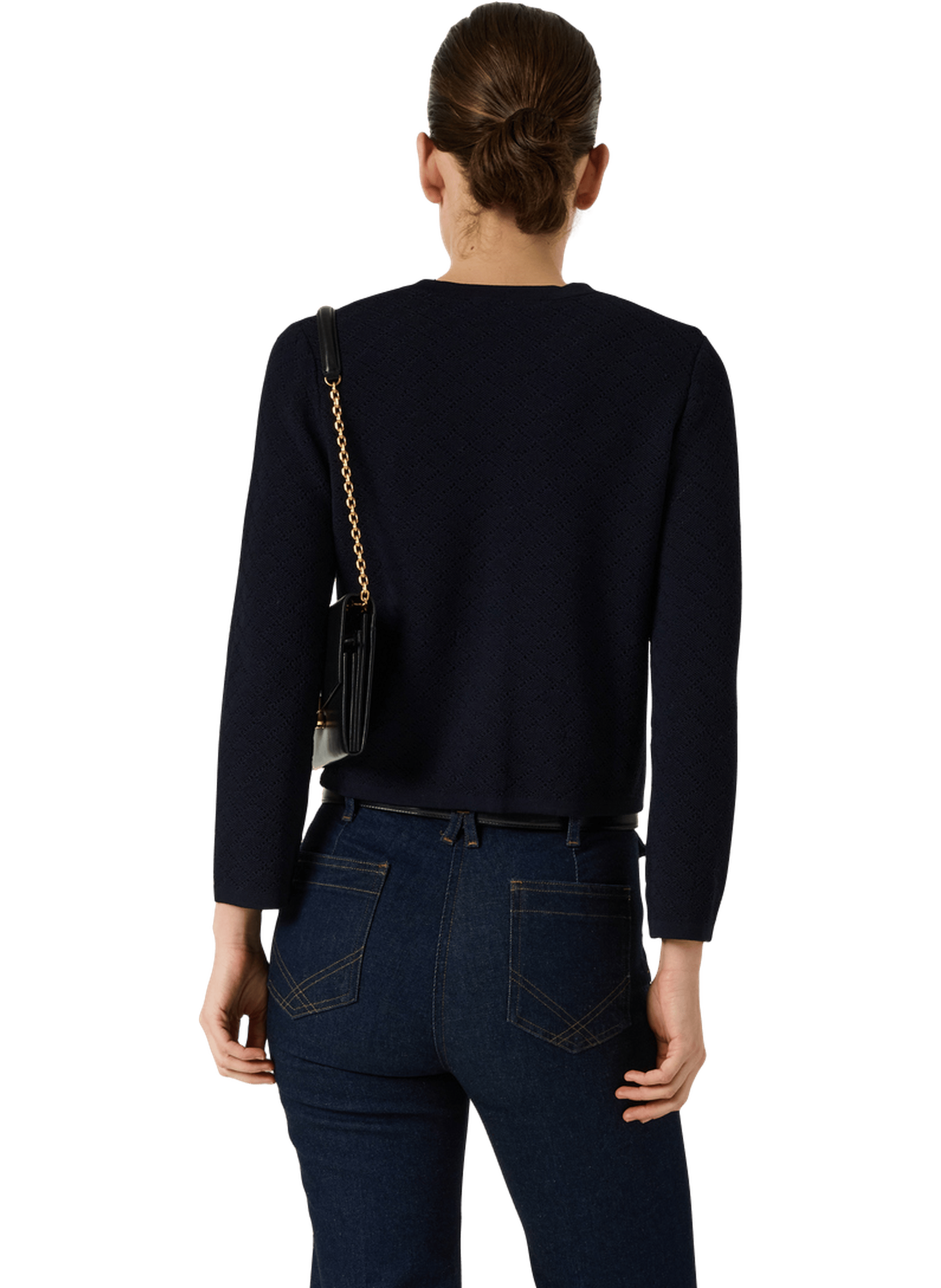 Gilet court ajouré - lubna GERARD DAREL Bleu