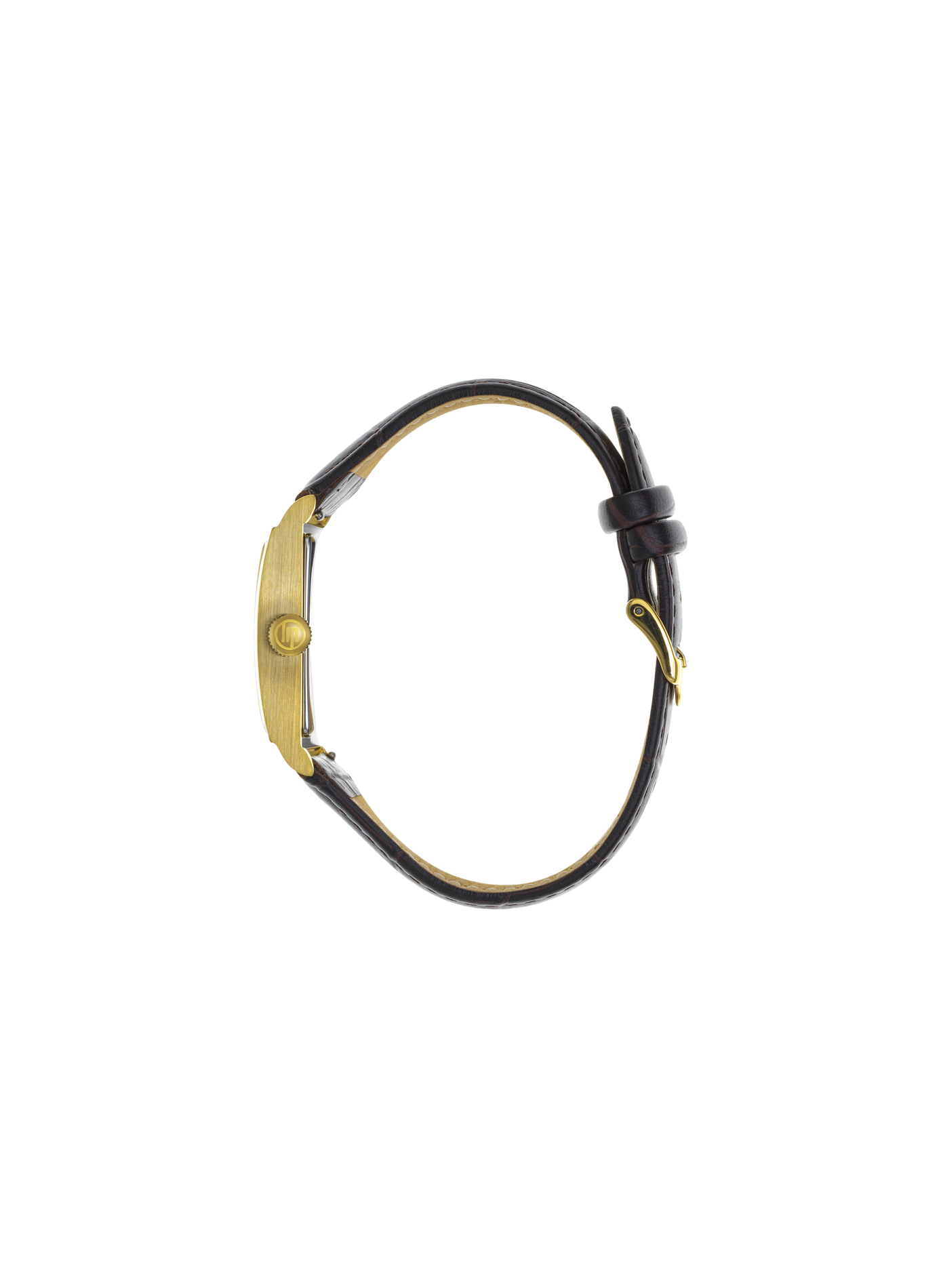 Montre à quartz en cuir LIP Argent