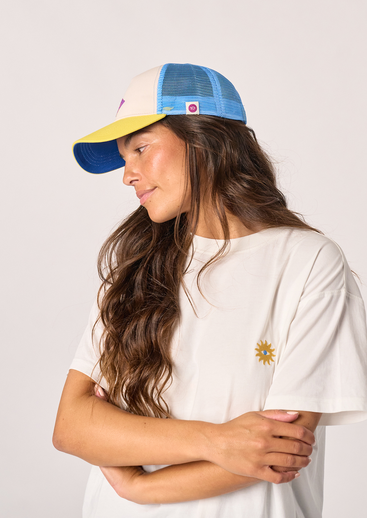 Casquette en coton trucker BILLYBELT Beige