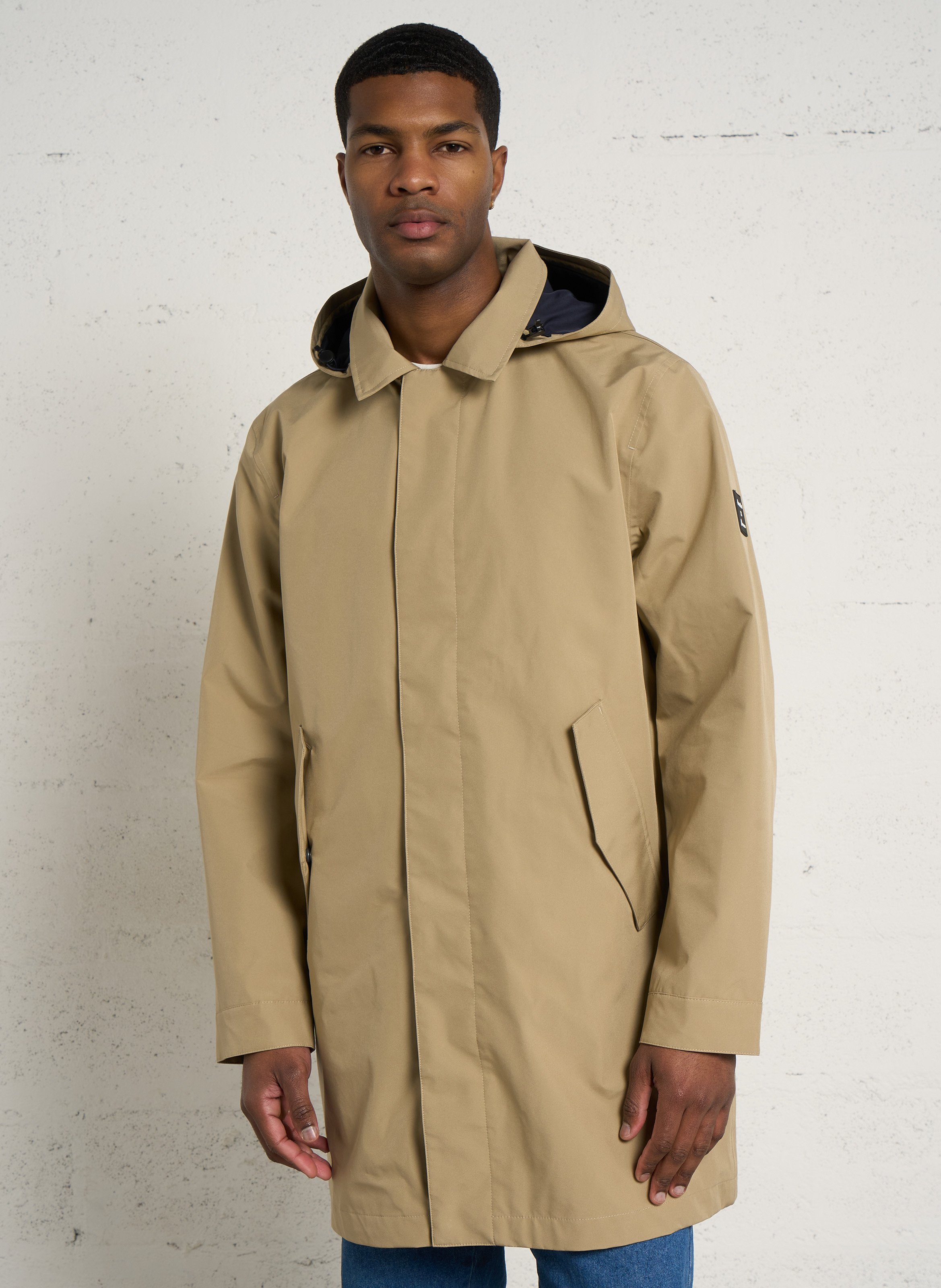Parka droit longue imperméable ARMOR-LUX Beige