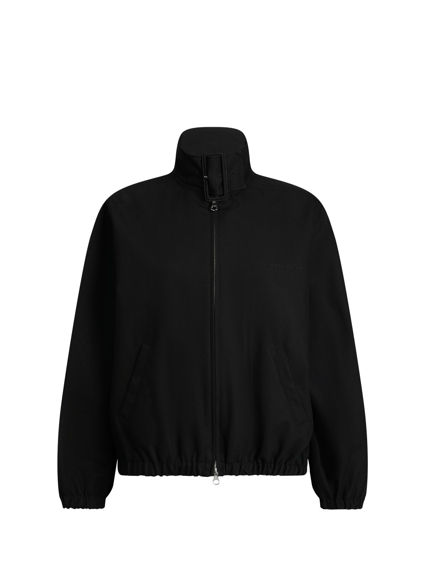 Veste bomber ample en coton mélangé COURRÈGES Noir