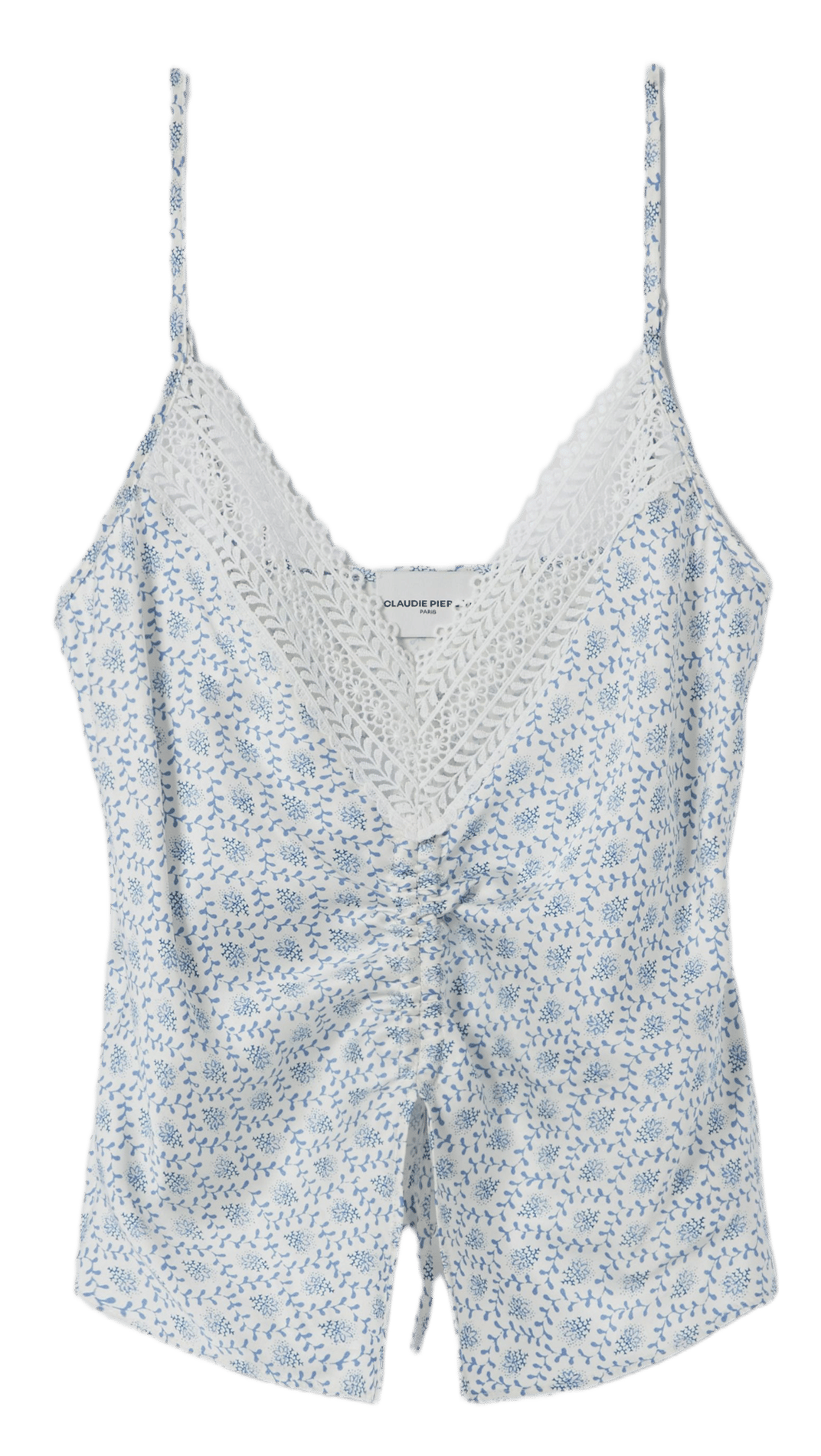 Top court imprimé à bretelles CLAUDIE PIERLOT Multicolore