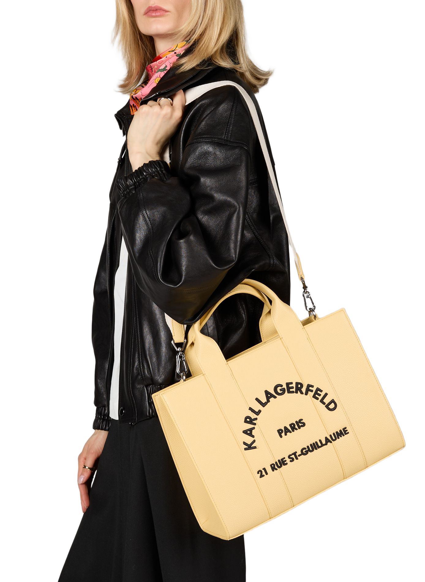 Sac cabas K/ RSG medium logotypé KARL LAGERFELD Jaune