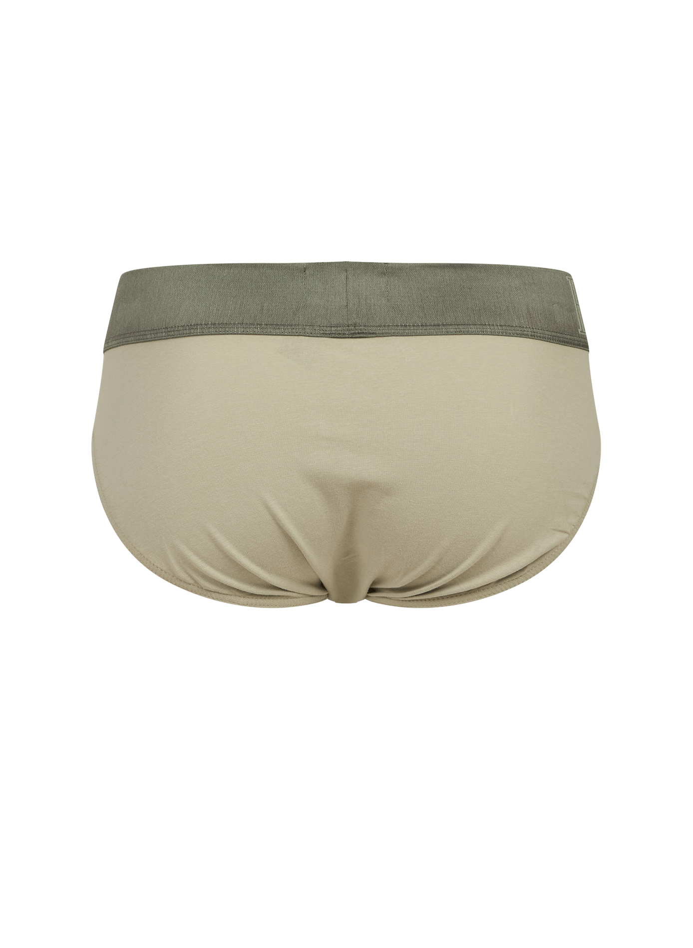Logo-printed cotton blend briefs EMPORIO ARMANI Khaki