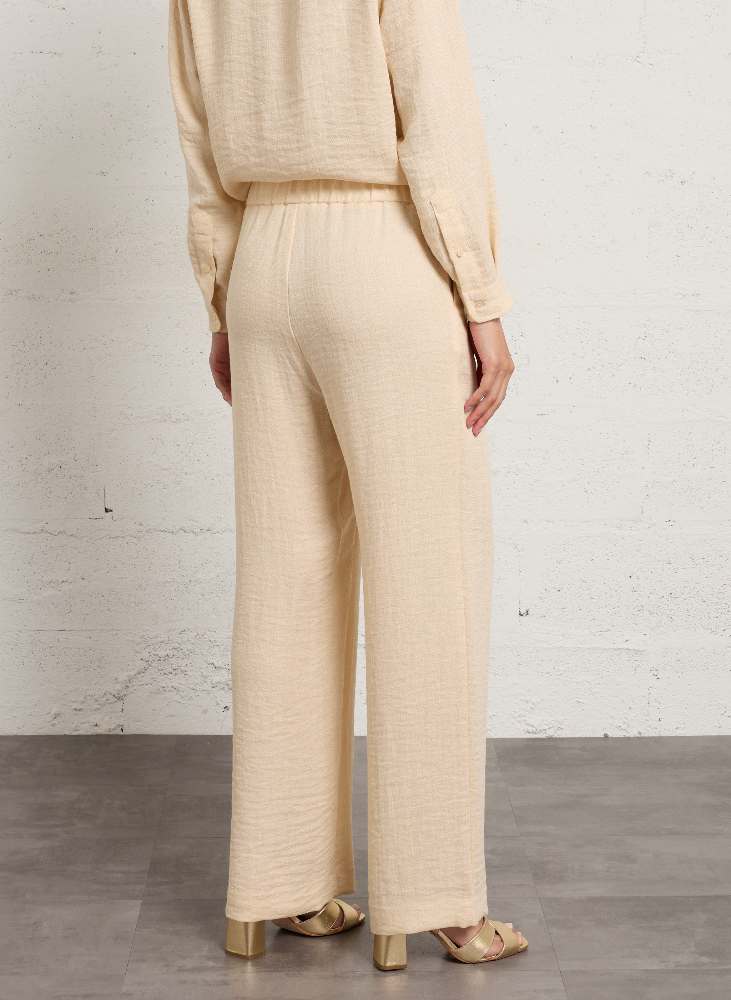 Pantalon large tessa MAISON 123 Beige