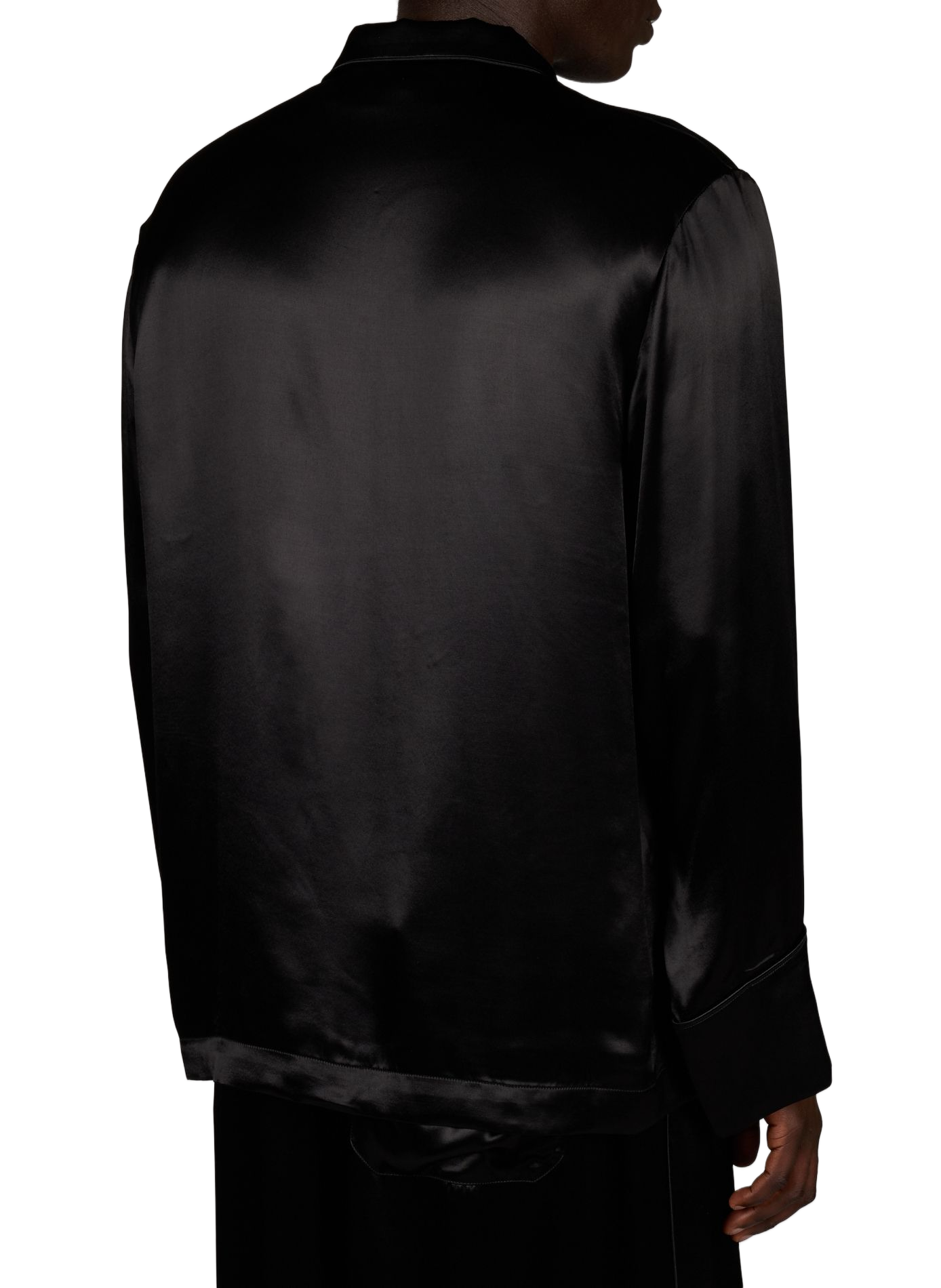 Satin indoor shirt ANN DEMEULEMEESTER Black
