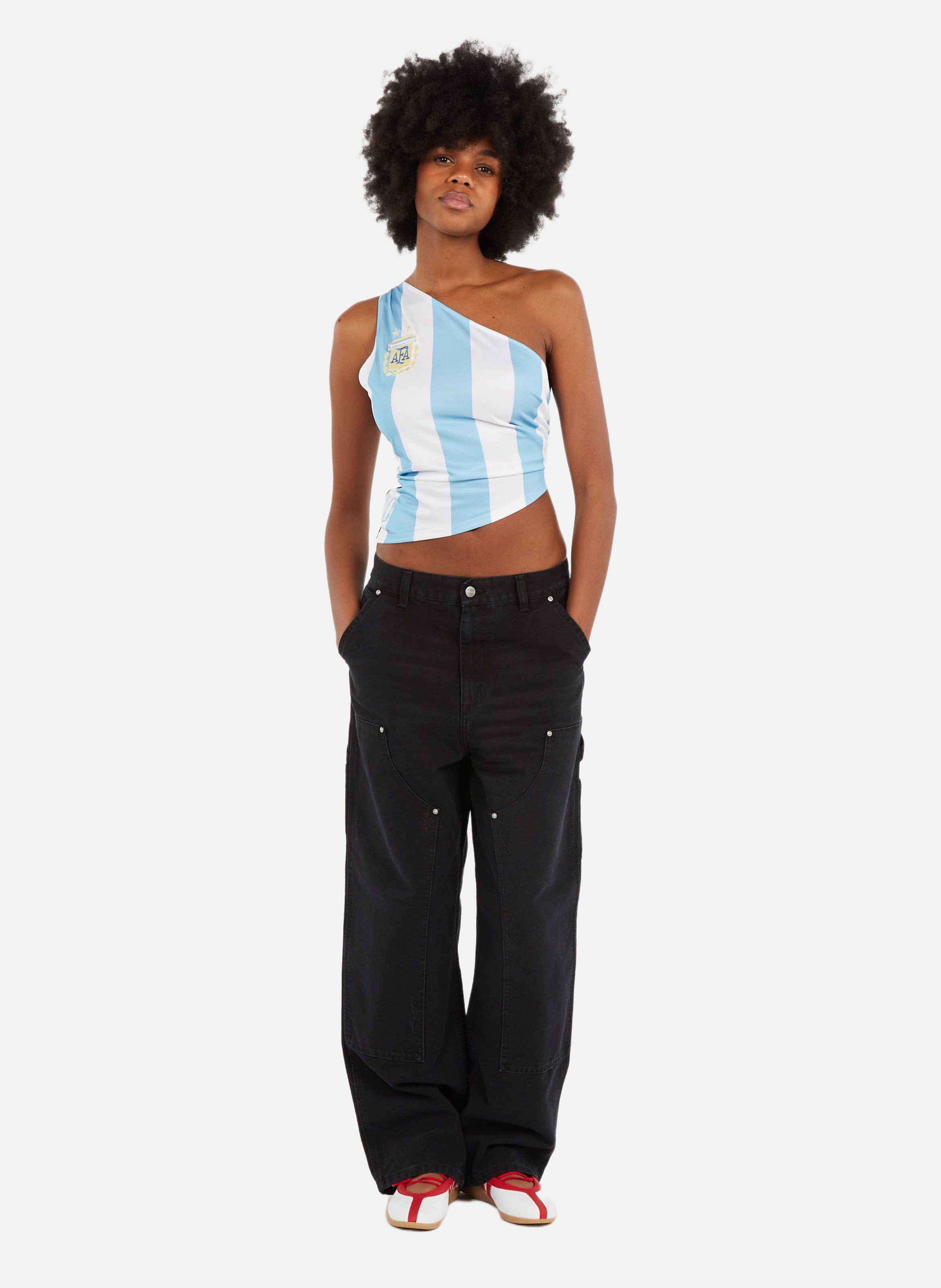 Pantalon w' brandon double knee pant CARHARTT WIP Gris