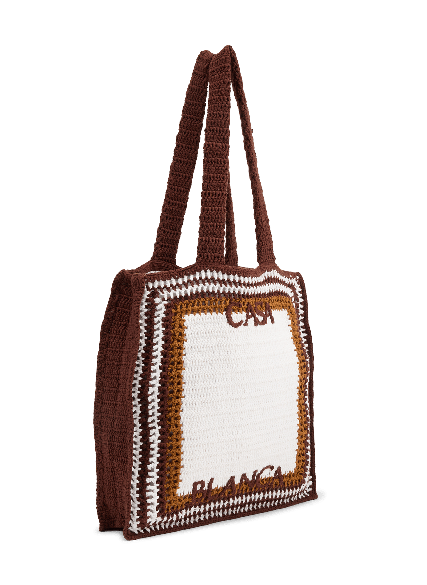 Strandtasche aus gestreifter Häkelarbeit CASABLANCA PARIS Mehrfarbig