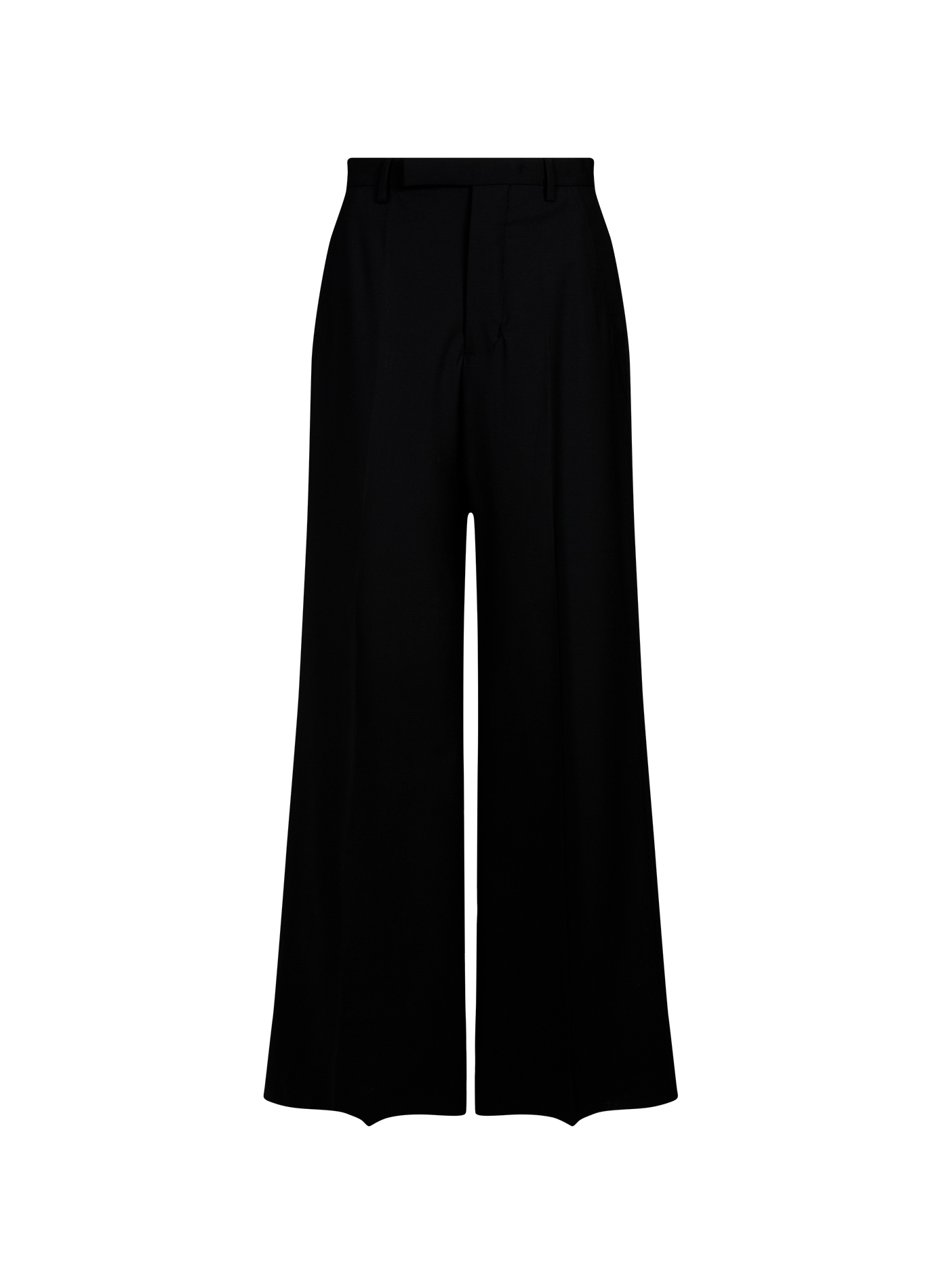 Wijde broek van zuivere wol RICK OWENS Zwart