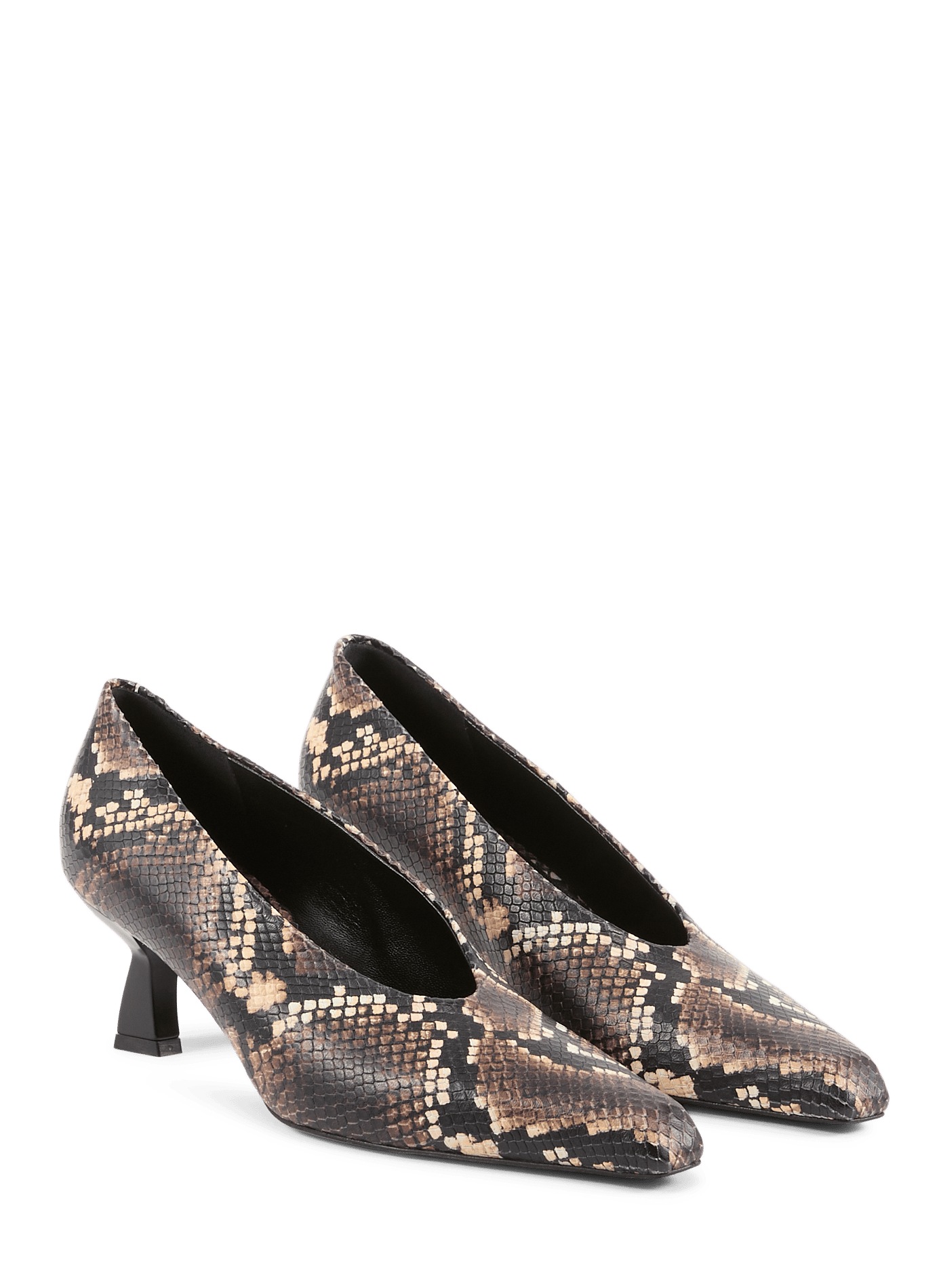 Snake print leather Dona pumps NODALETO Multicolour