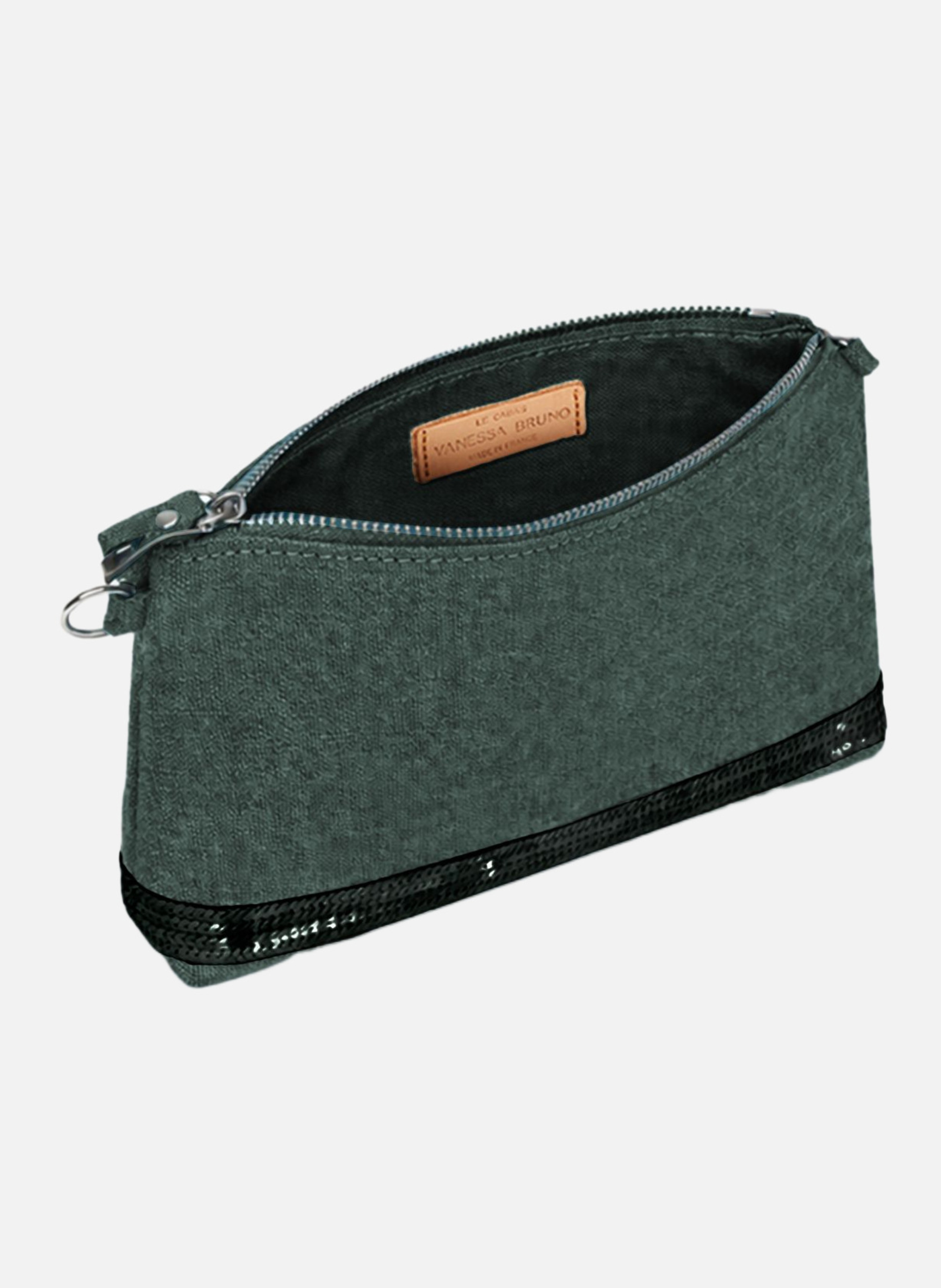 Pochette en lin VANESSA BRUNO Vert