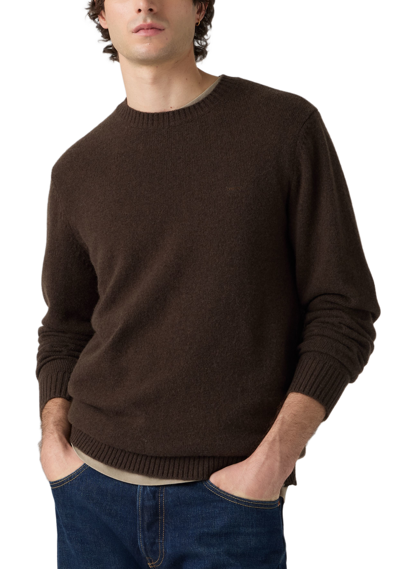 Crew-neck jumper LEVI'S Brown