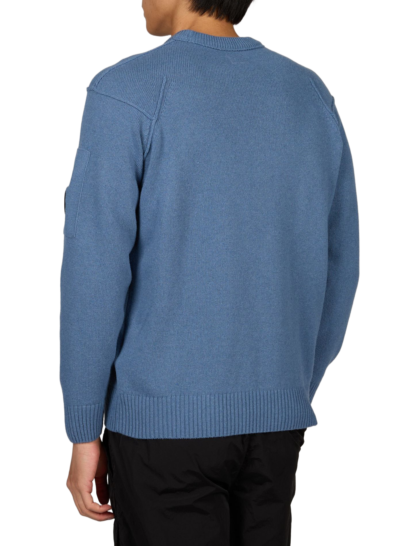 Straight wool blend pants CP COMPANY Blue