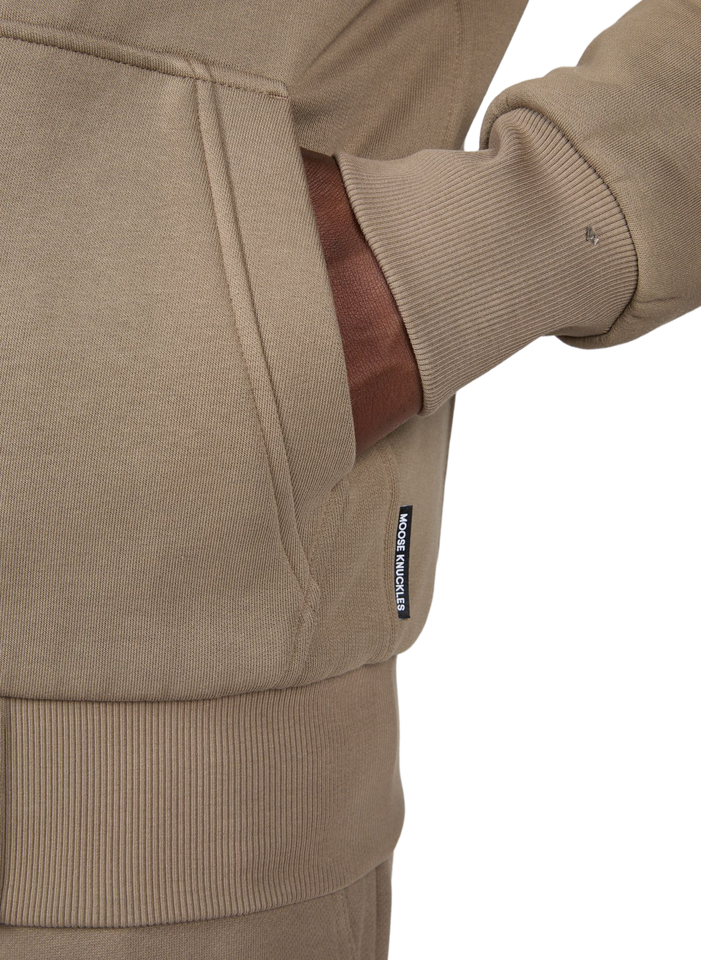 Reißverschluss-Hoodie MOOSE KNUCKLES Khaki