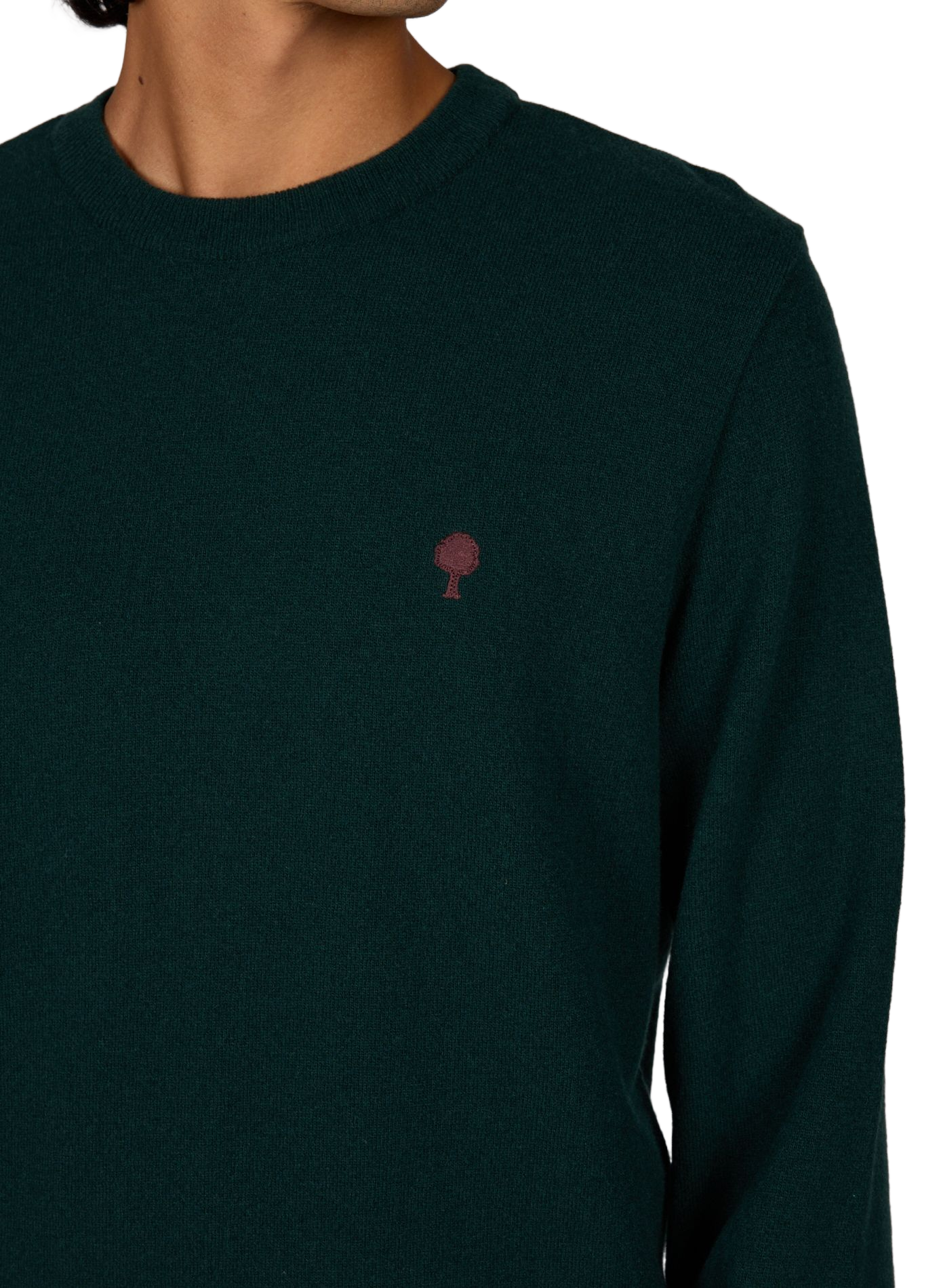 Straight wool blend sweater FAGUO Green