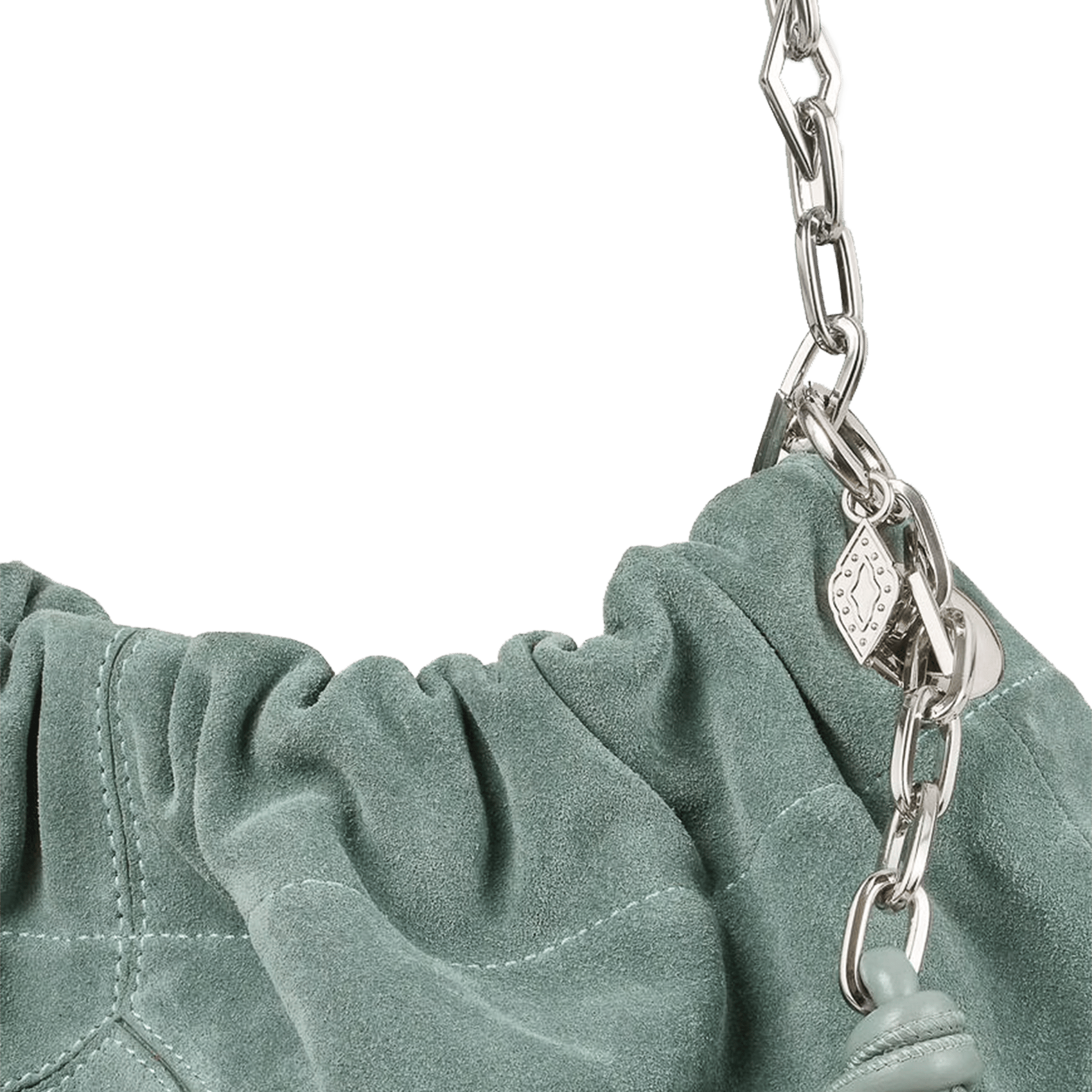 Sac porté épaule en cuir june tote BA&SH Blauw