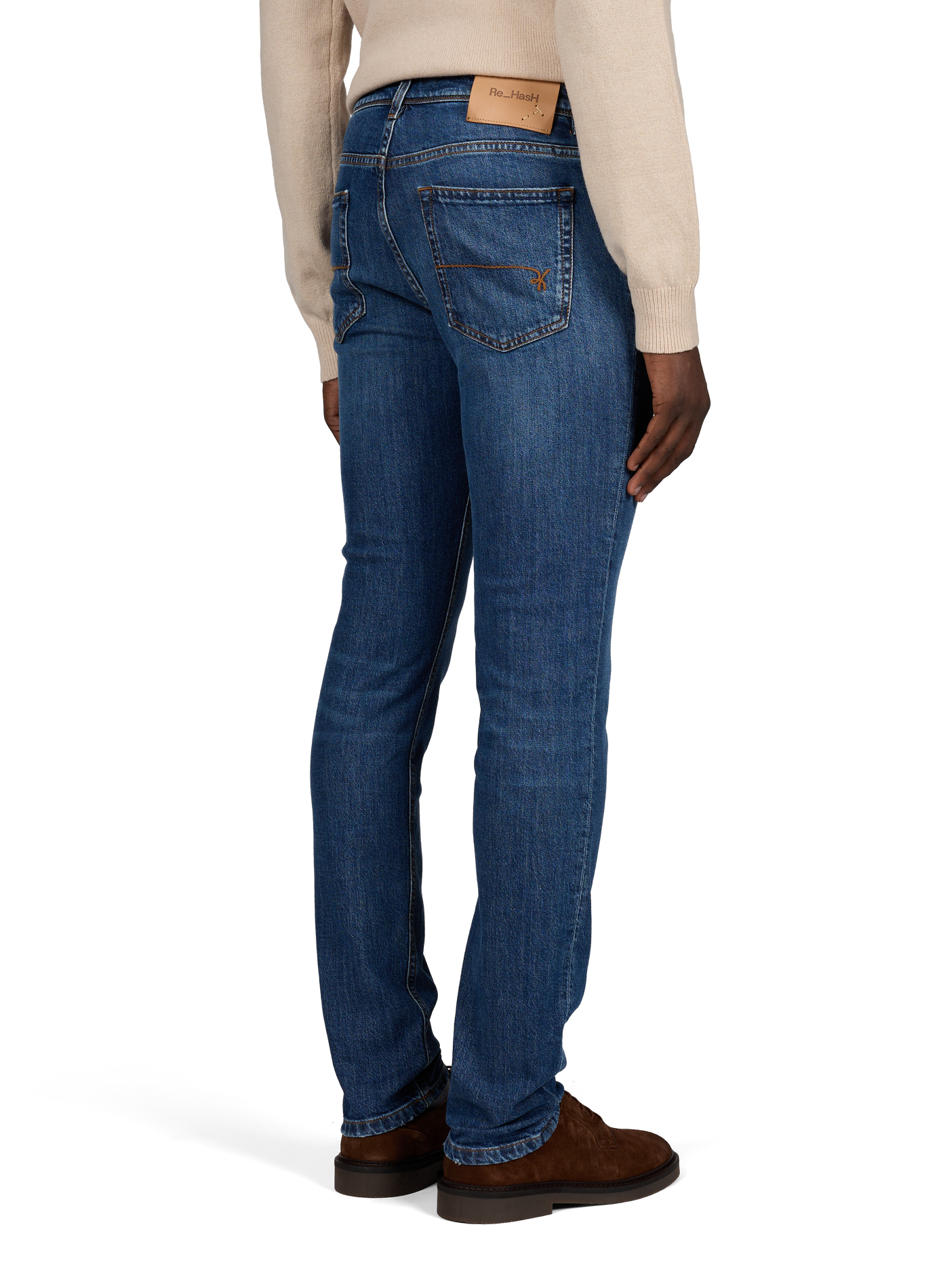 Slim-fit cotton-blend jeans | Blue RE HASH Men