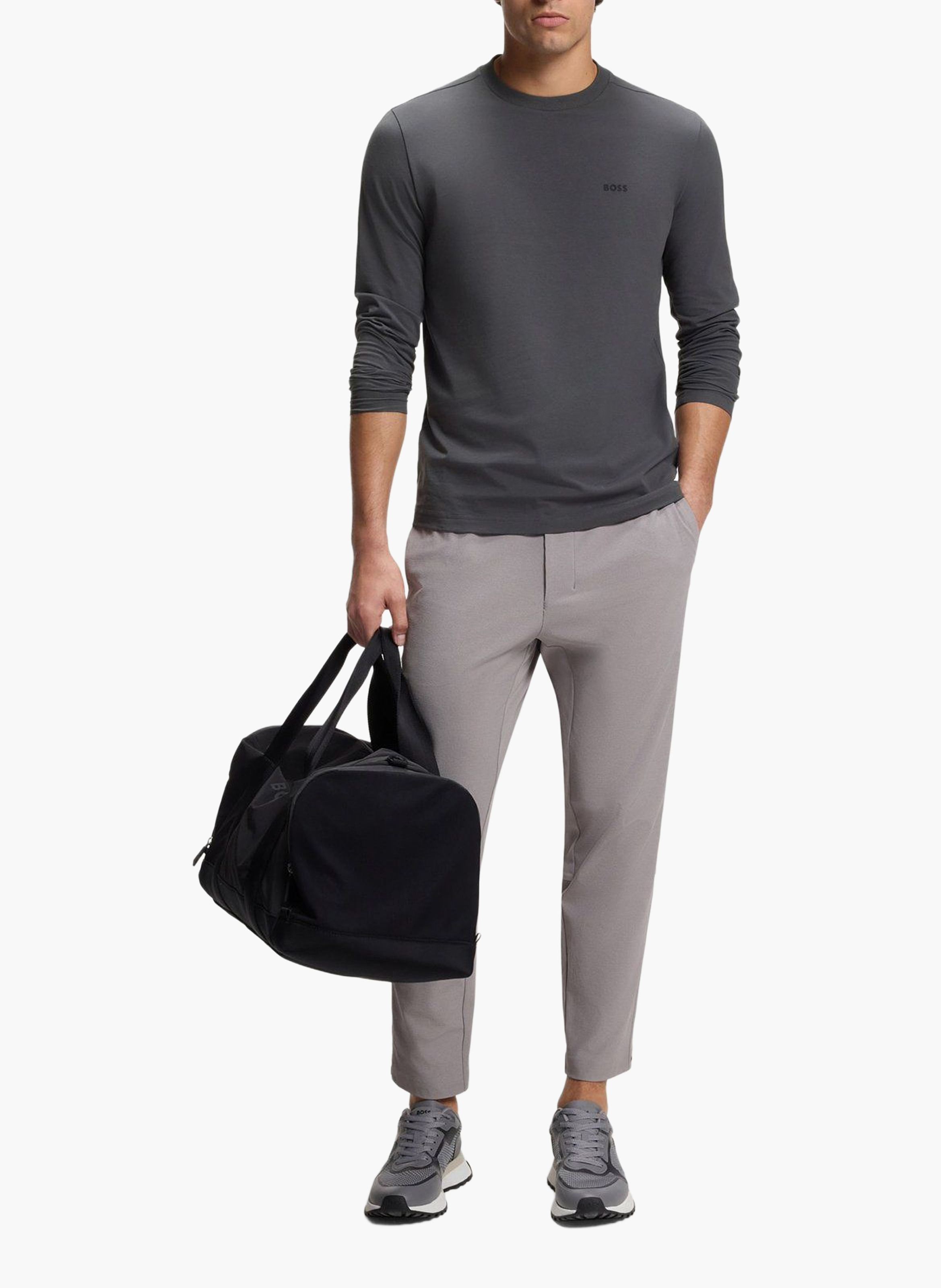 Boss Boss Tee-shirt droit col rond sérigr...
