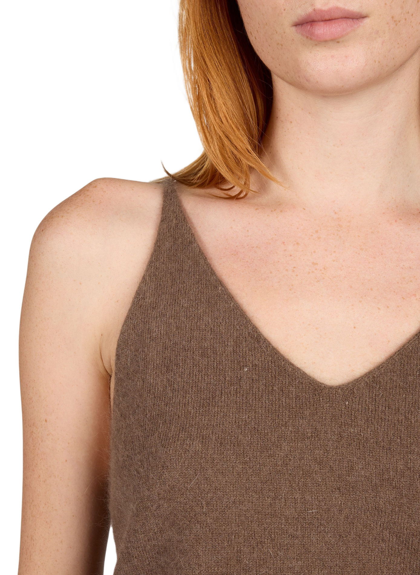 Gerade geschnittenes, gebürstetes Tanktop ARTLOVE Braun
