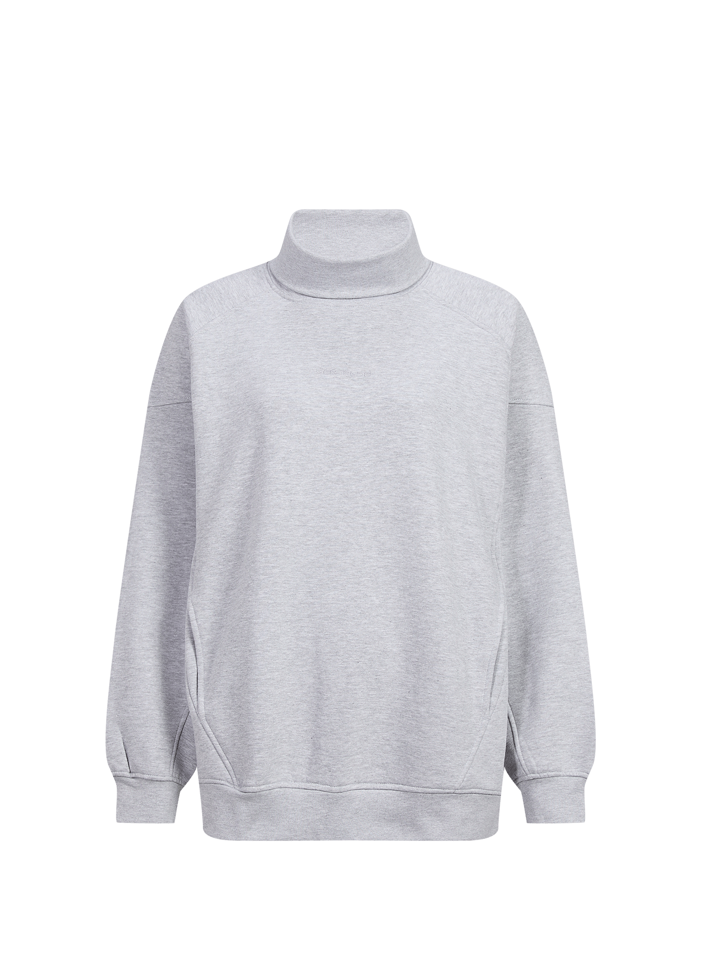 Ruime sweater van katoenmix GERTRUDE Grijs