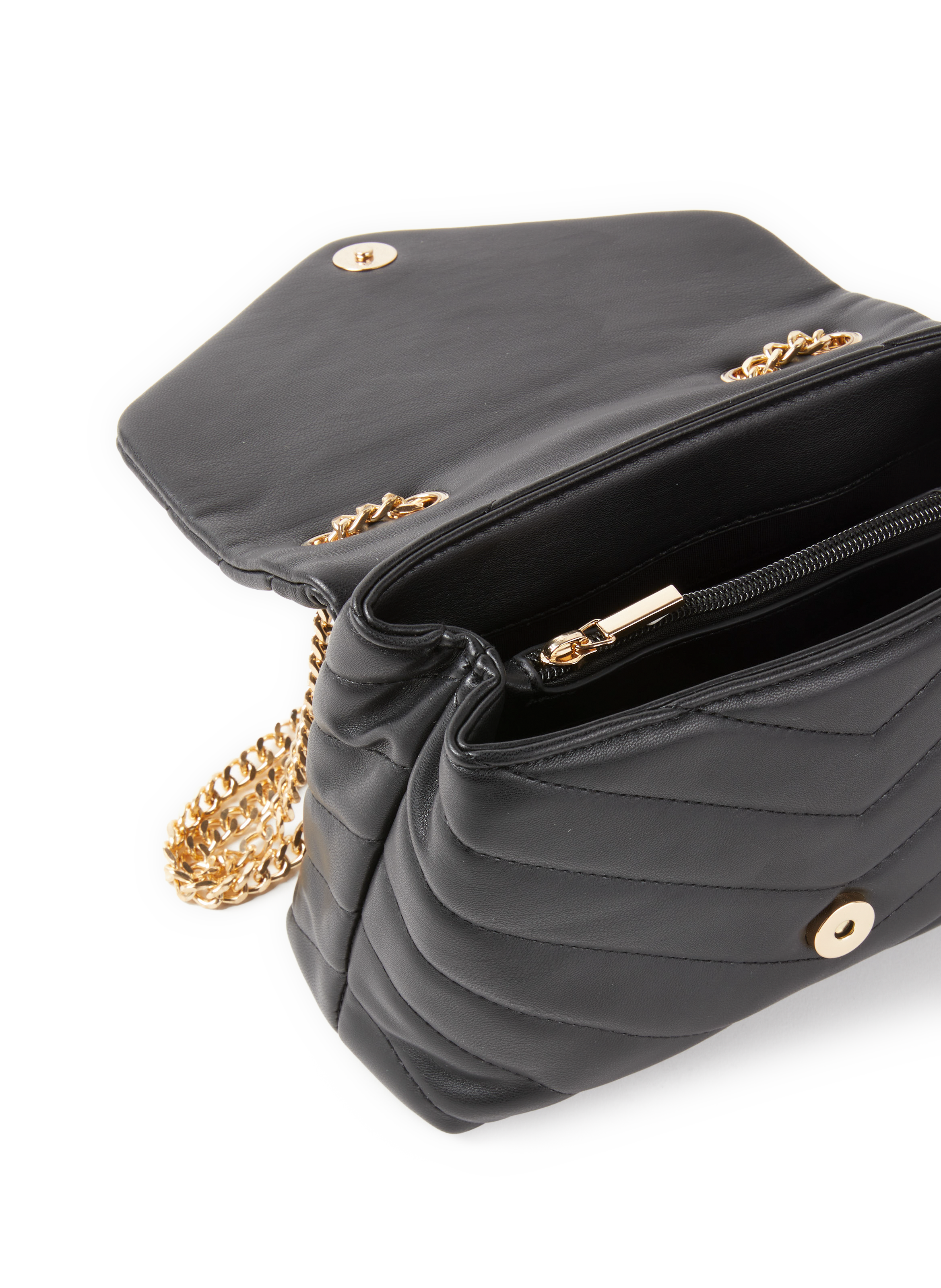 Sac à bandoulière matelassé AU PRINTEMPS PARIS Noir