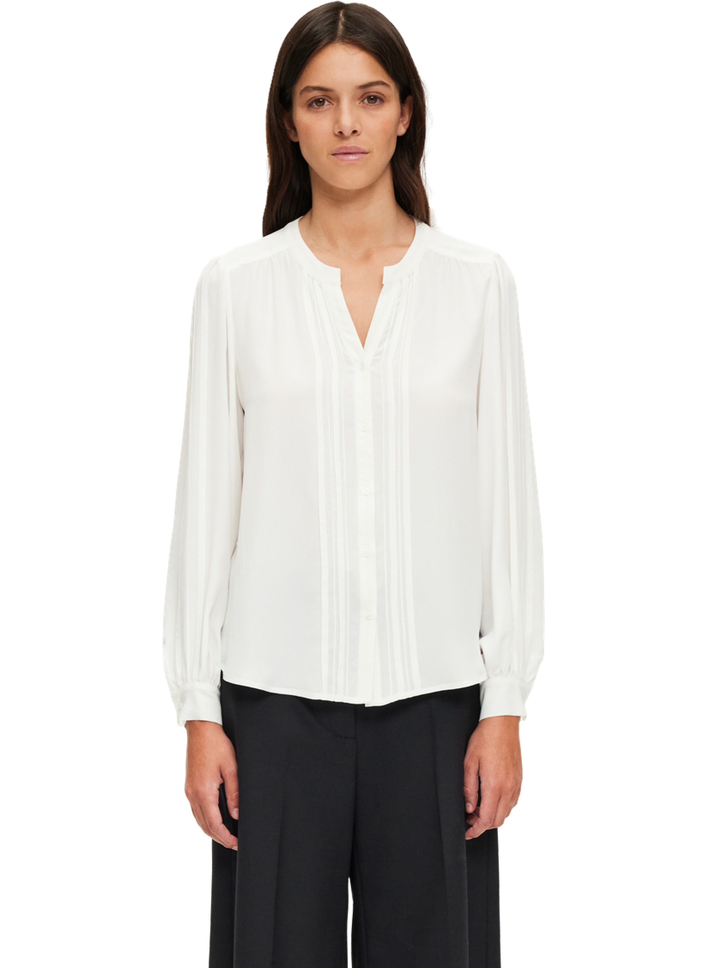 PABLO Chemise fluide à plis - bella Beige